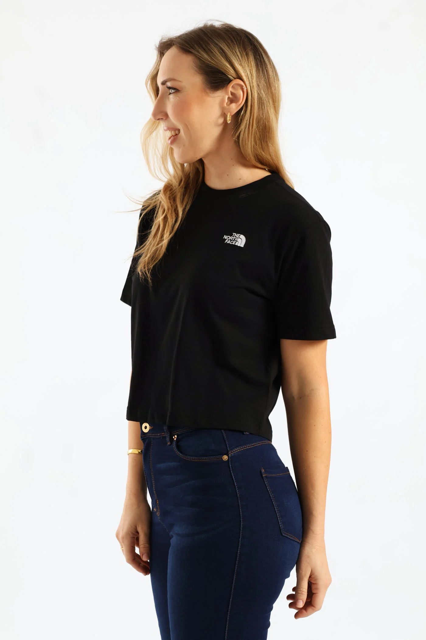 Evolution Simple Dome Crop Relaxed Tee - Black - Image 4