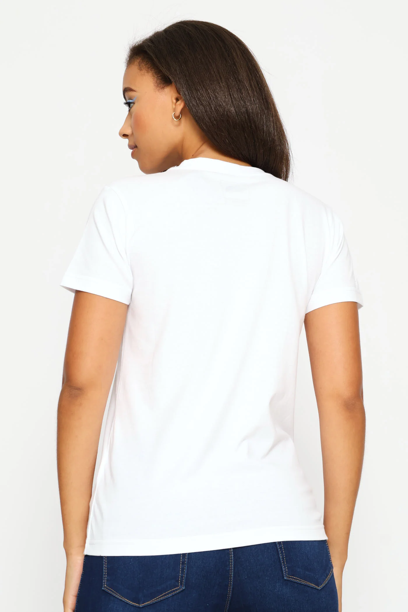 Evolution Simple Dome Slim Short Sleeve Tee - White - Image 4