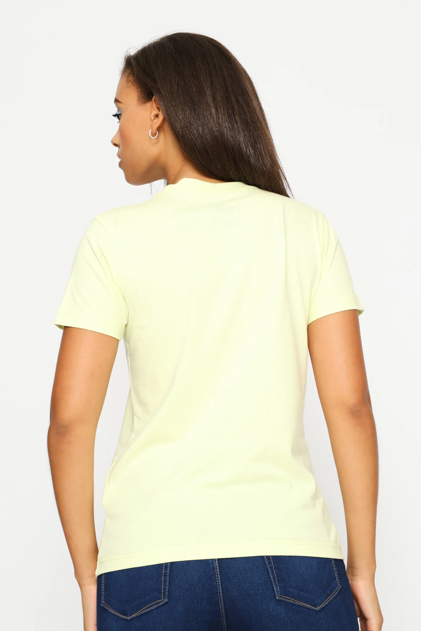 Evolution Simple Dome Slim Short Sleeve Tee - Yellow - Image 4
