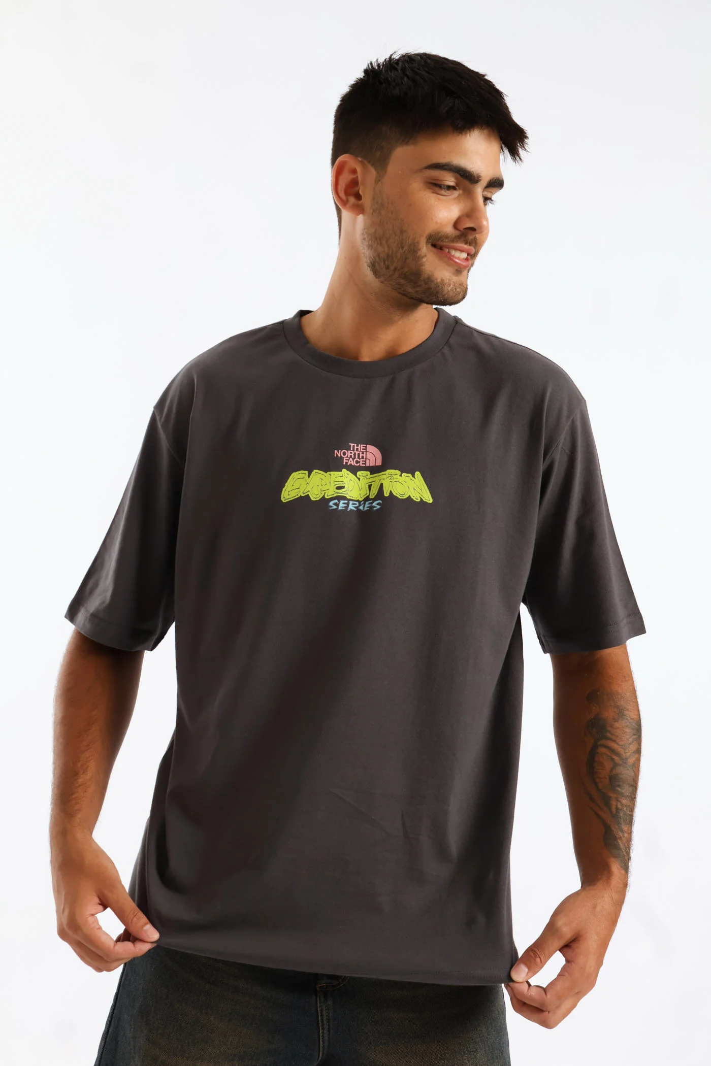 Expedition Celebration Oversized Tee - Grey - Image 3