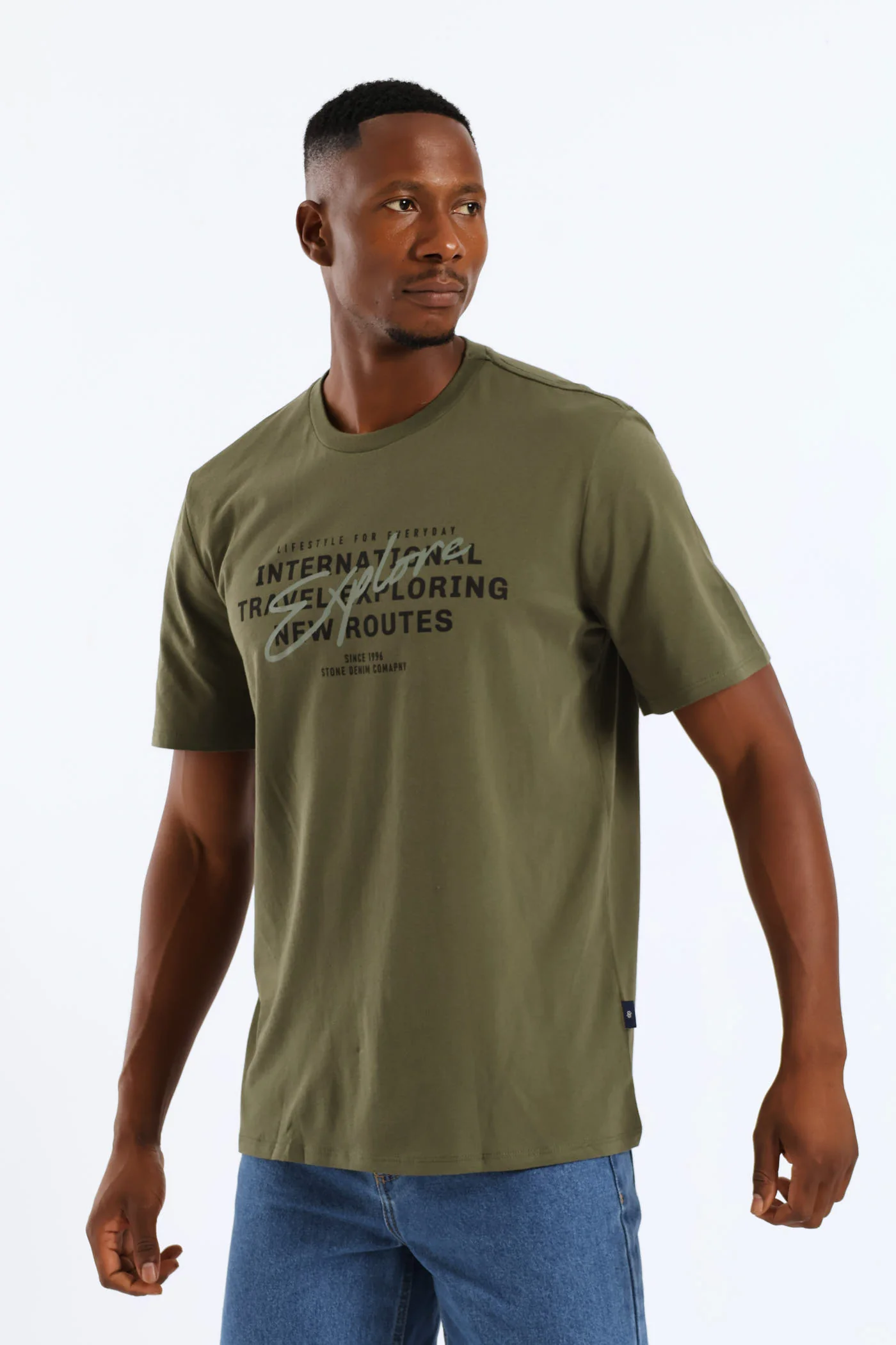 Explore Print Tee - Fatigue - Image 3