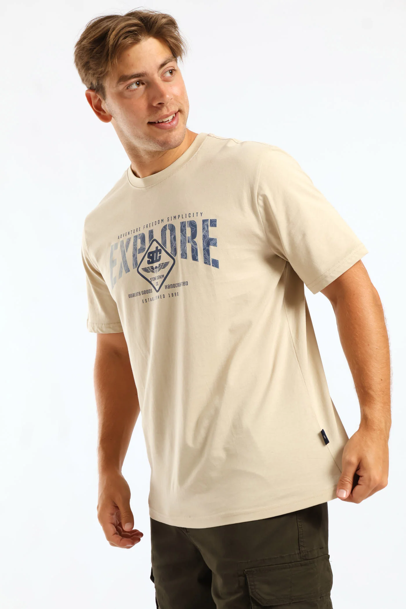Explore Tee - Stone - Image 3