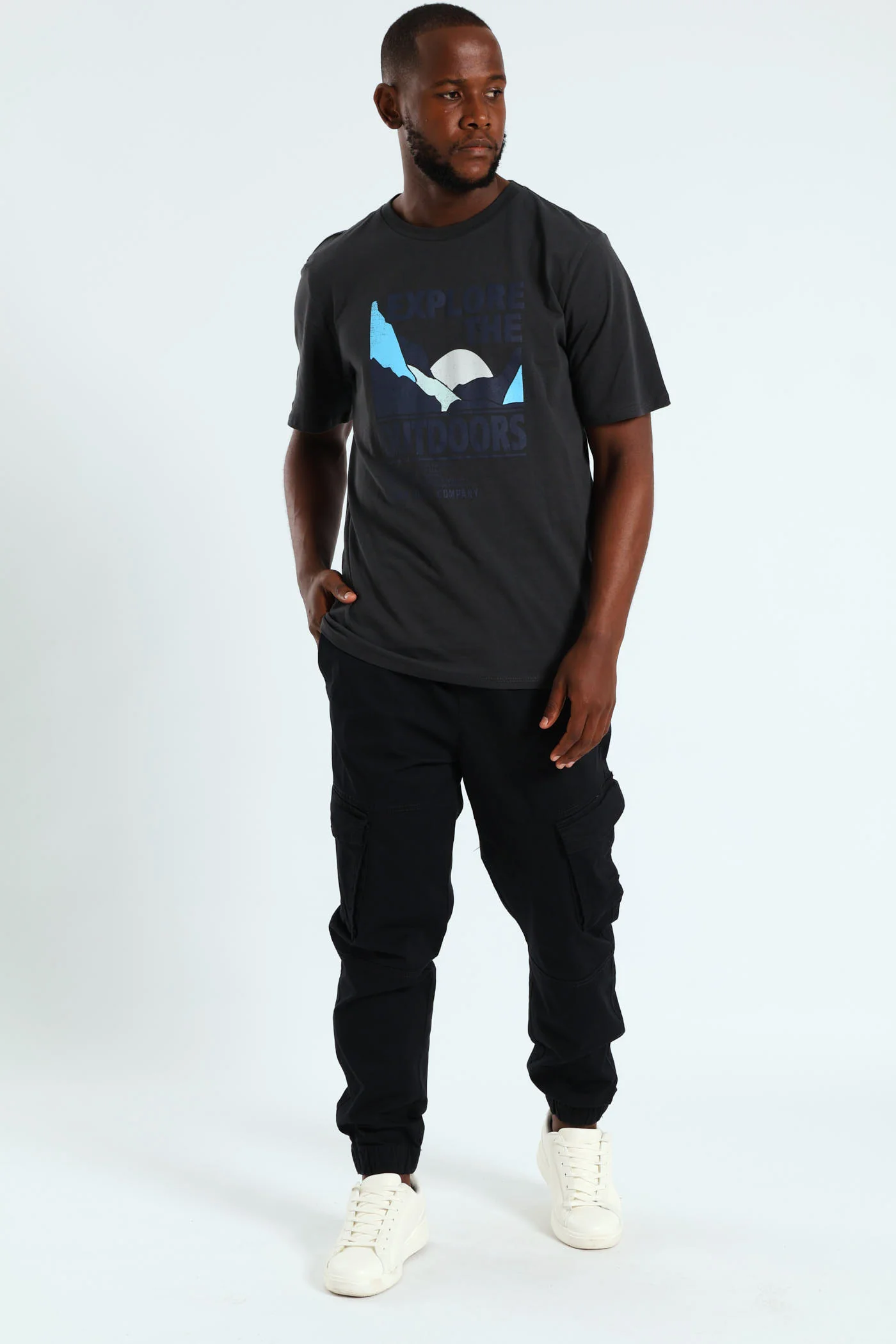 Explore The Outdoor Tee - Gunmetal - Image 5