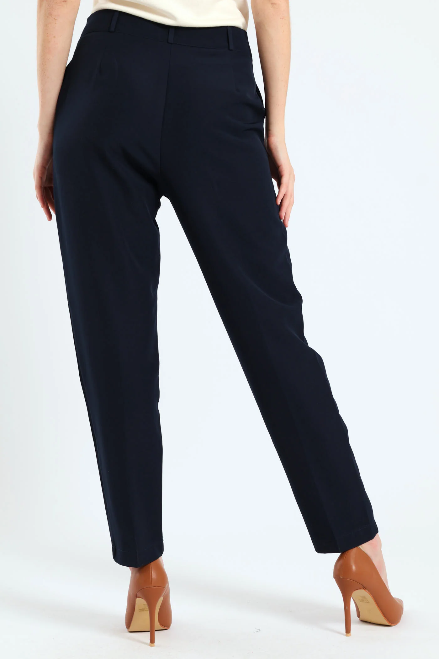 Extended Tab Slim Leg Pant - Navy - Image 4