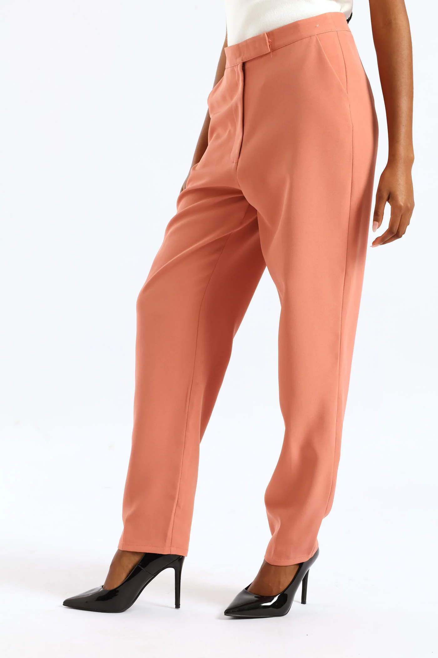Extended Tab Tapered Leg Pant - Dusty Pink - Image 3