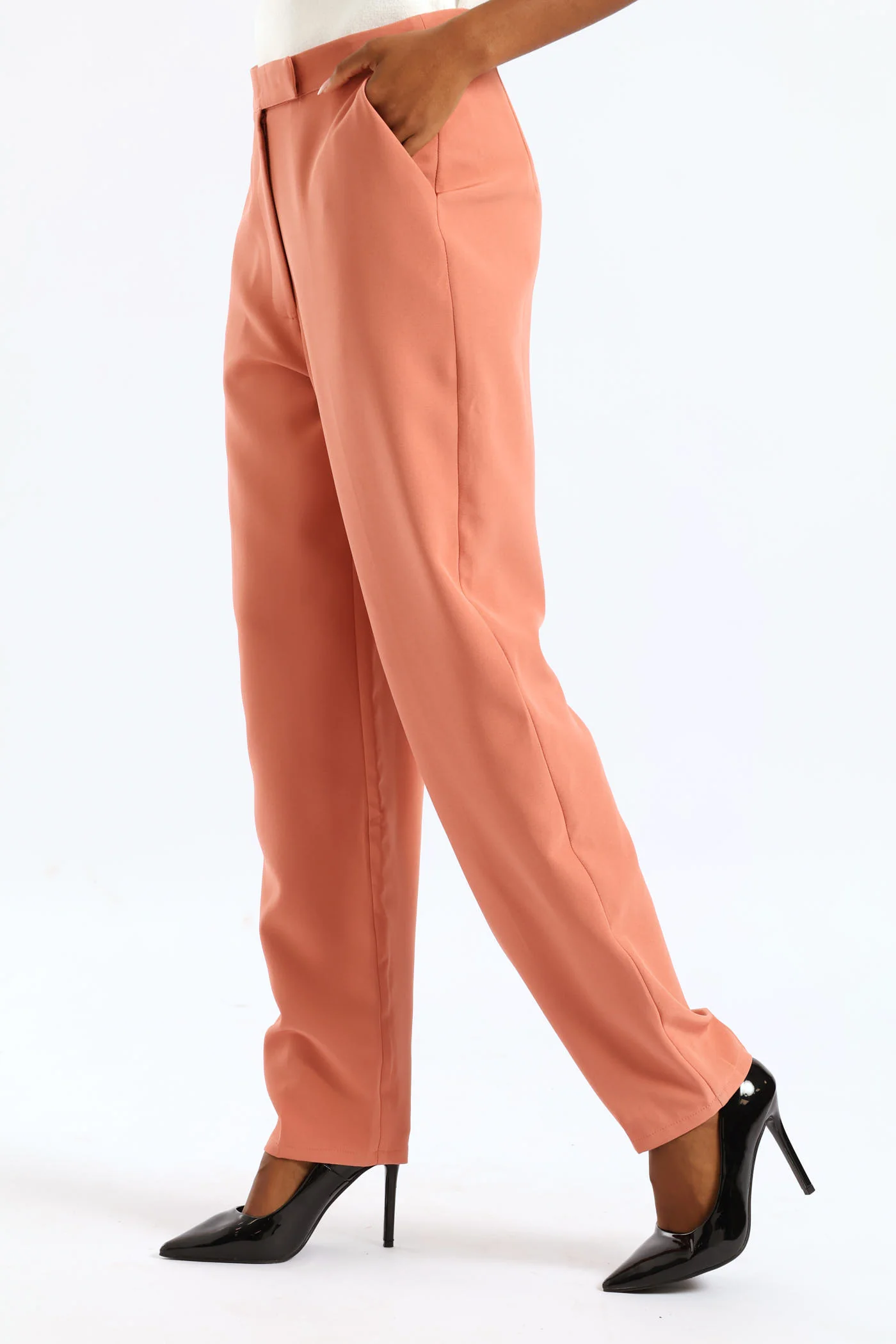 Extended Tab Tapered Leg Pant - Dusty Pink - Image 4