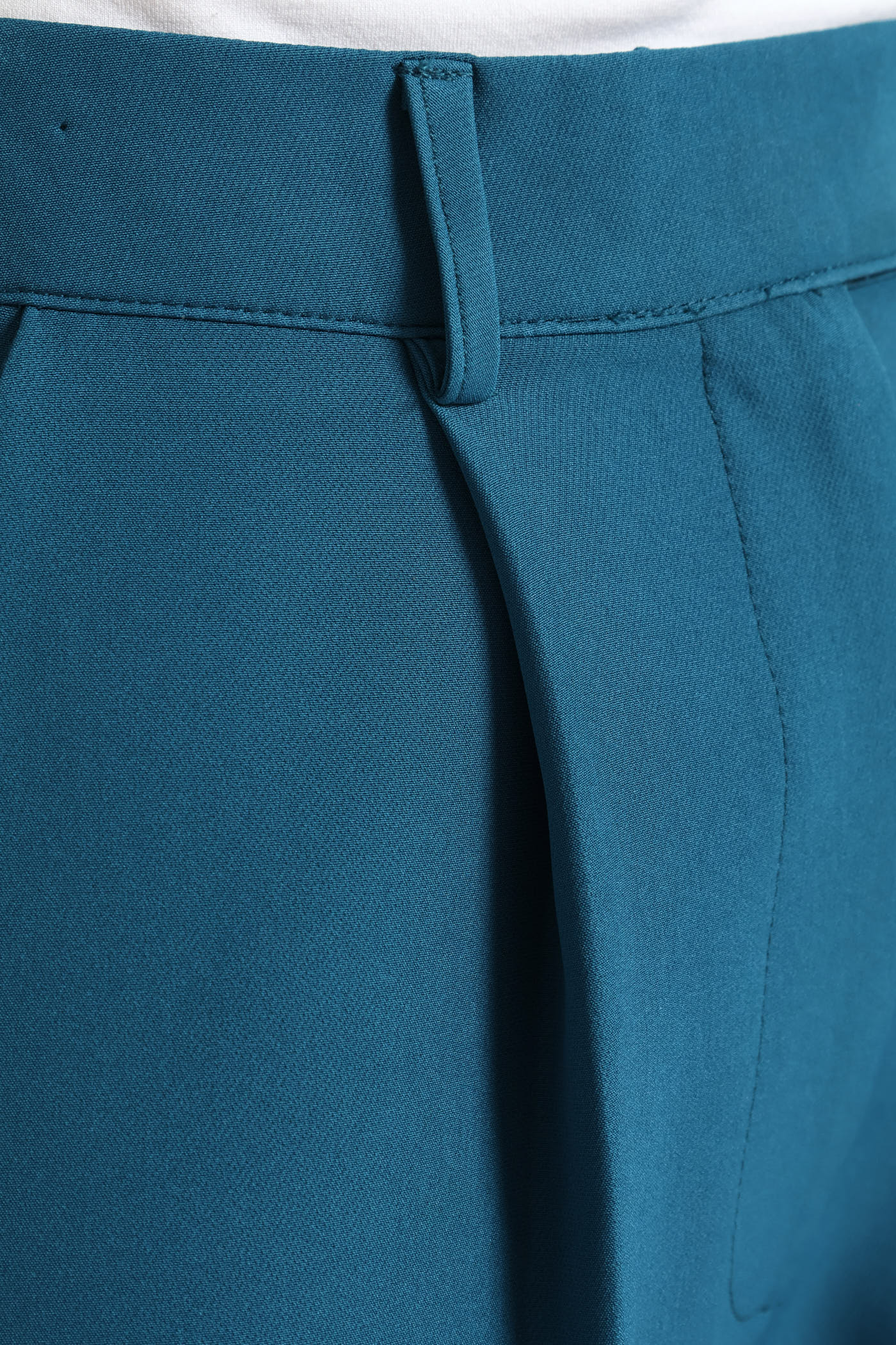 Extended Tab Wide Leg Pant - Teal - Image 4
