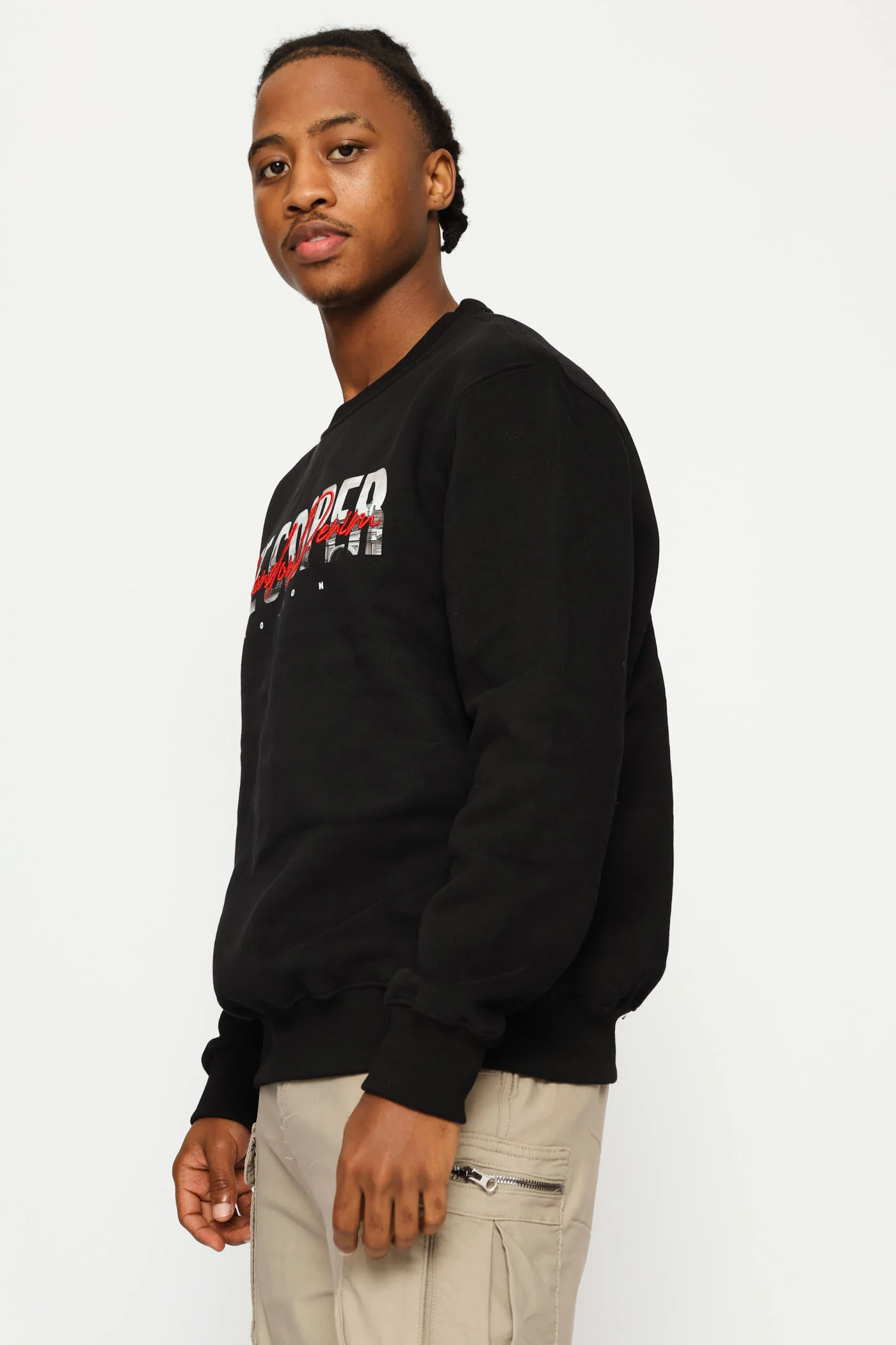 Fabien Crew Top - Black - Image 3