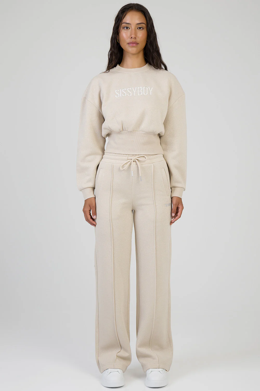 Fables Athleisure Cropped Top - Stone - Image 6