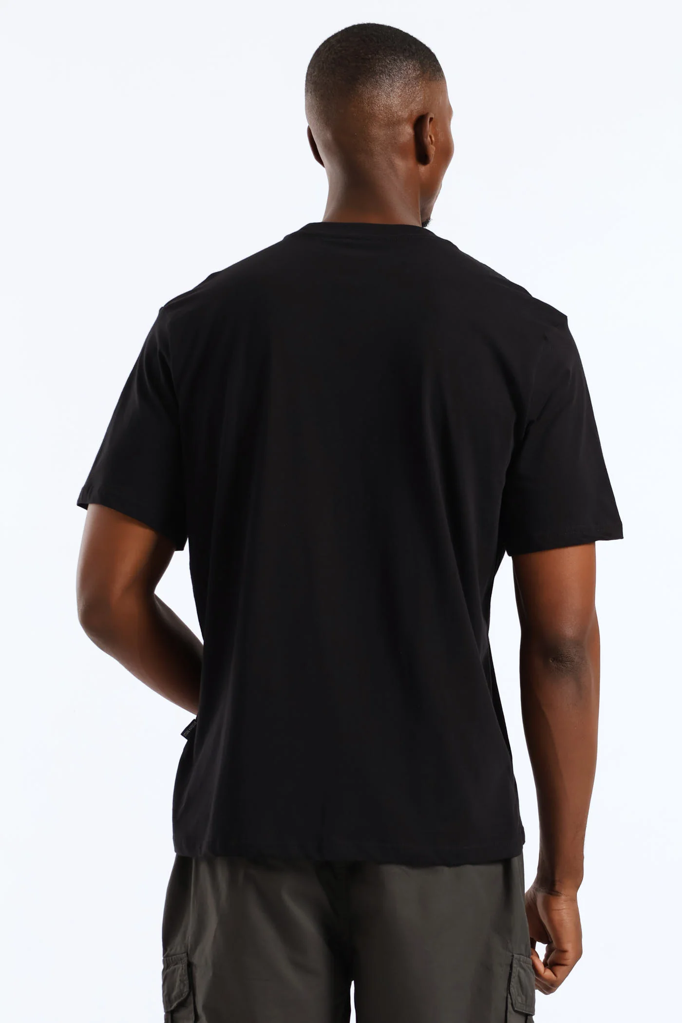Fade Chest Block Icon Tee - Black - Image 4