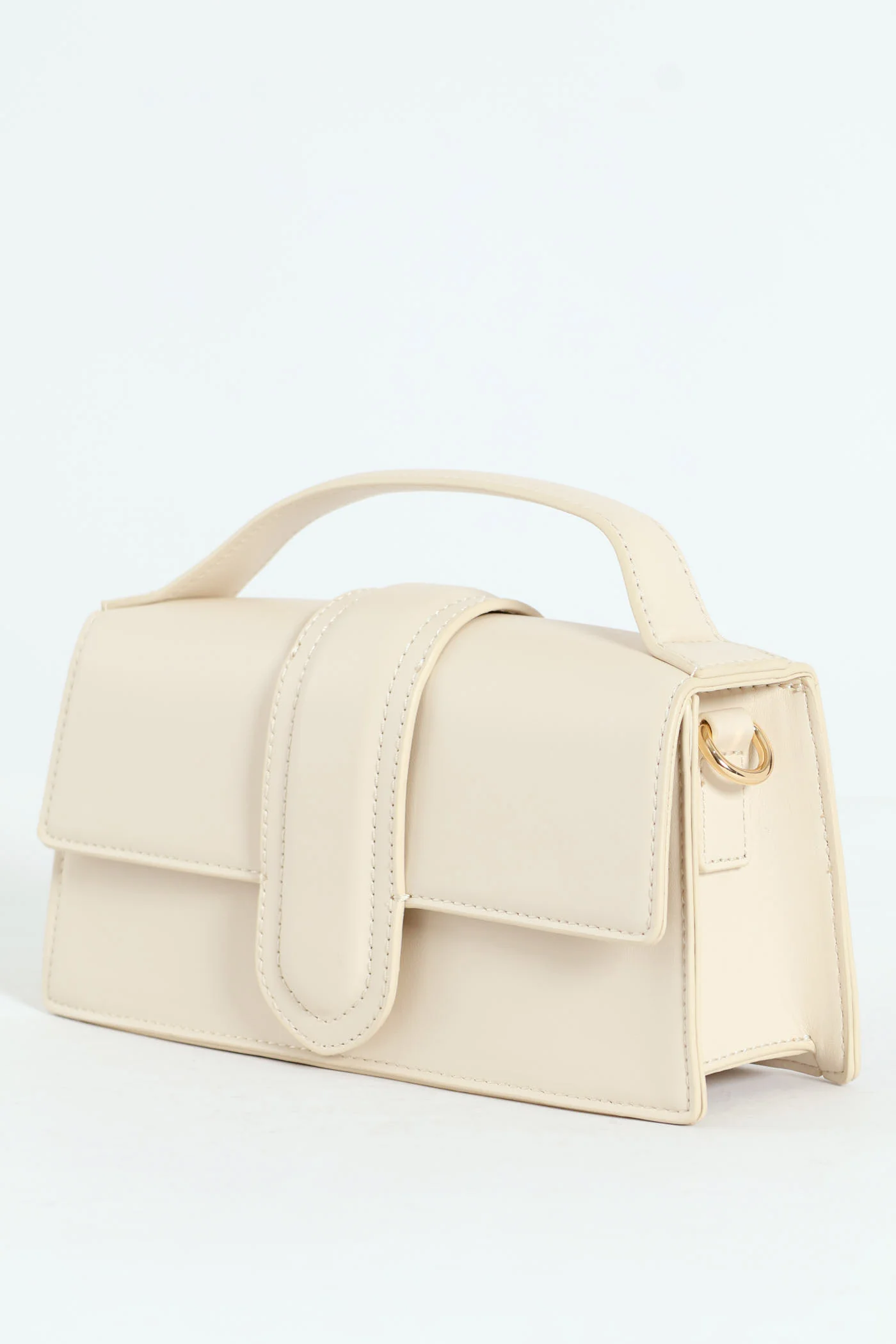 Faithful Top Handle Satchel Bag - Bone - Image 3