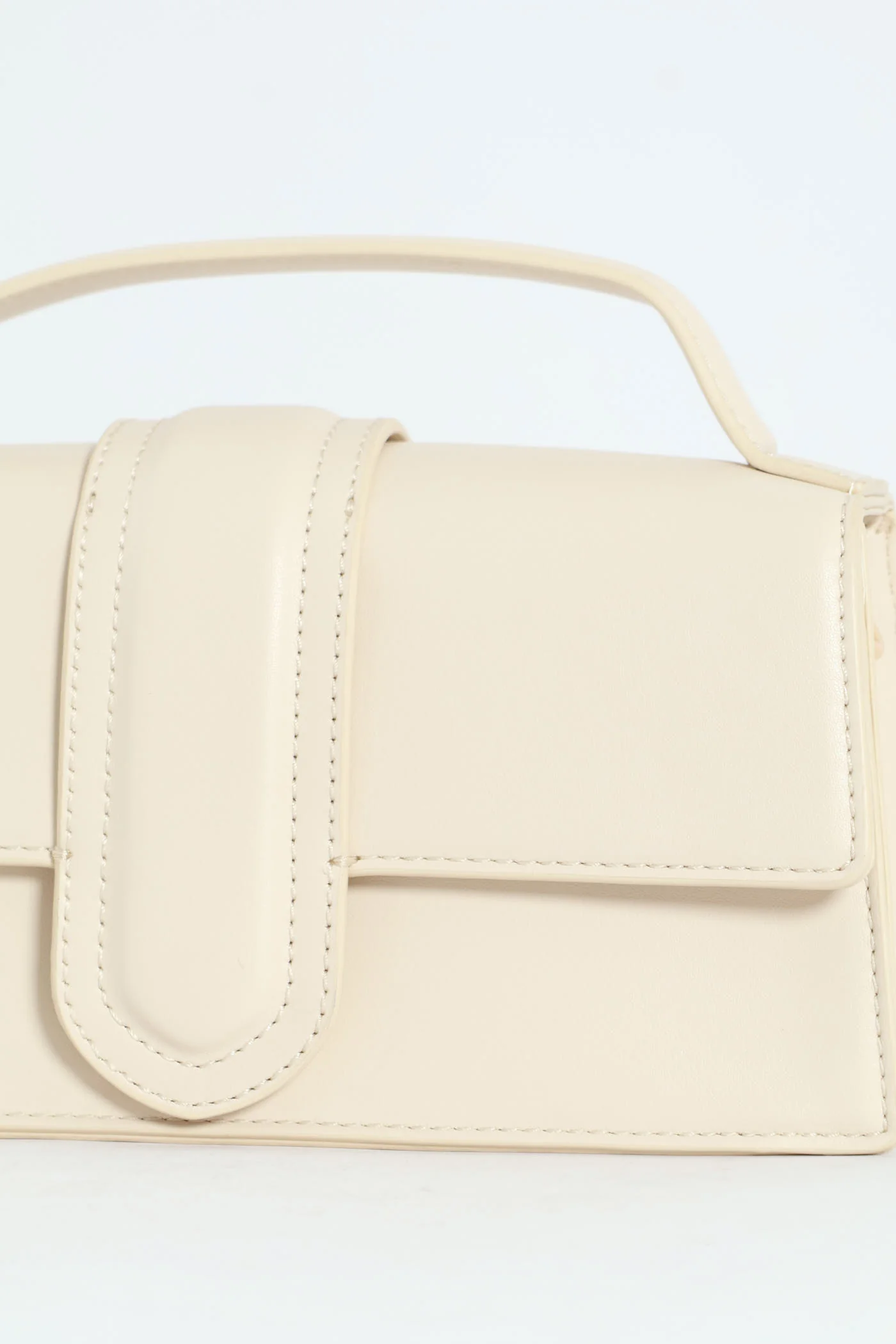 Faithful Top Handle Satchel Bag - Bone - Image 4