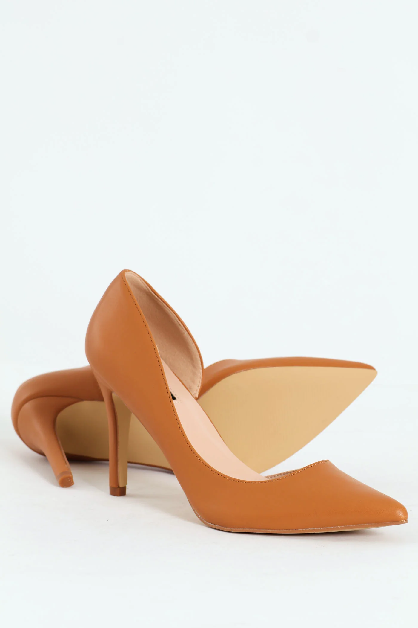 Fashion Court PU Heel - Tan - Image 4