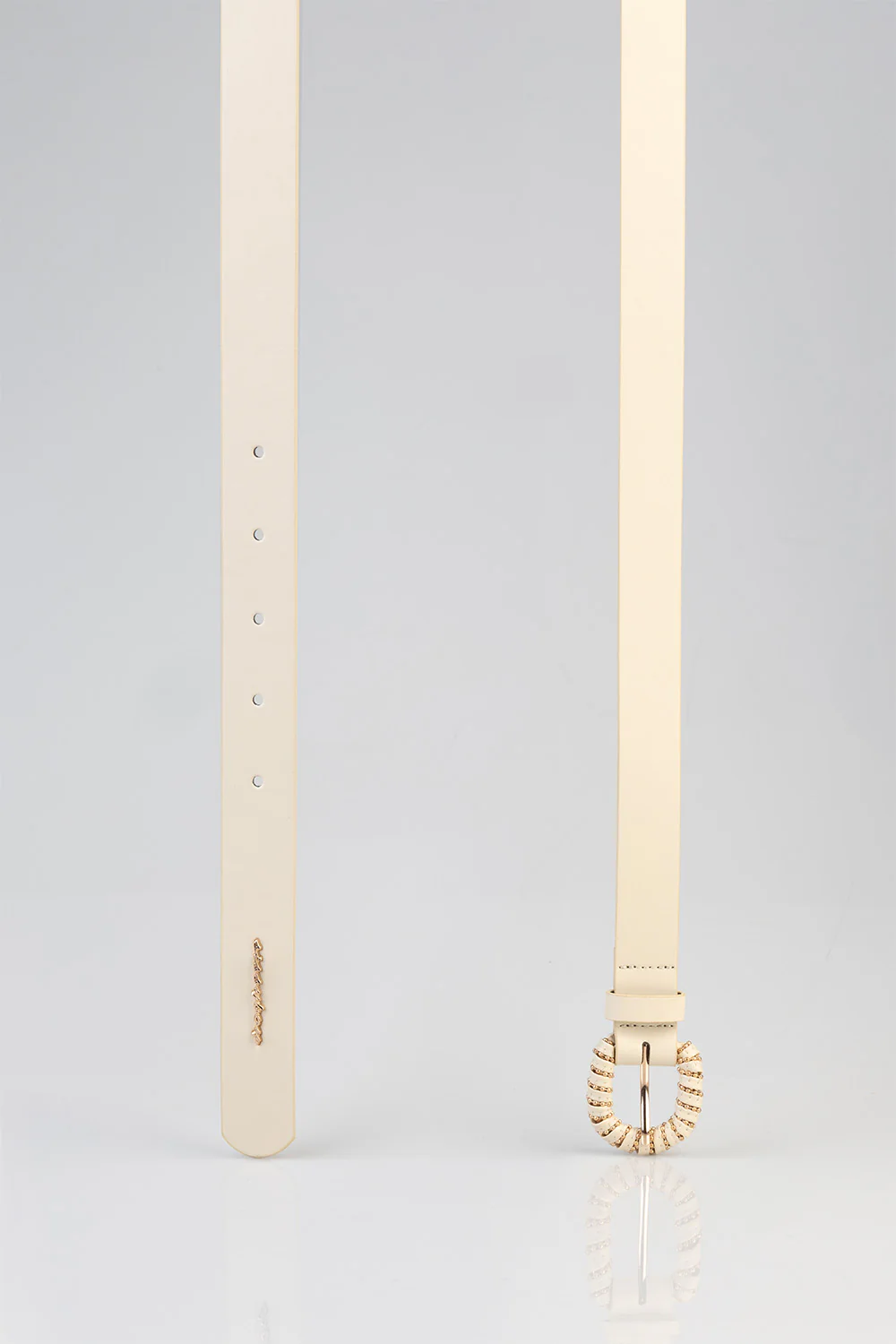 Fashion Detailed Belt - Cream - Image 5
