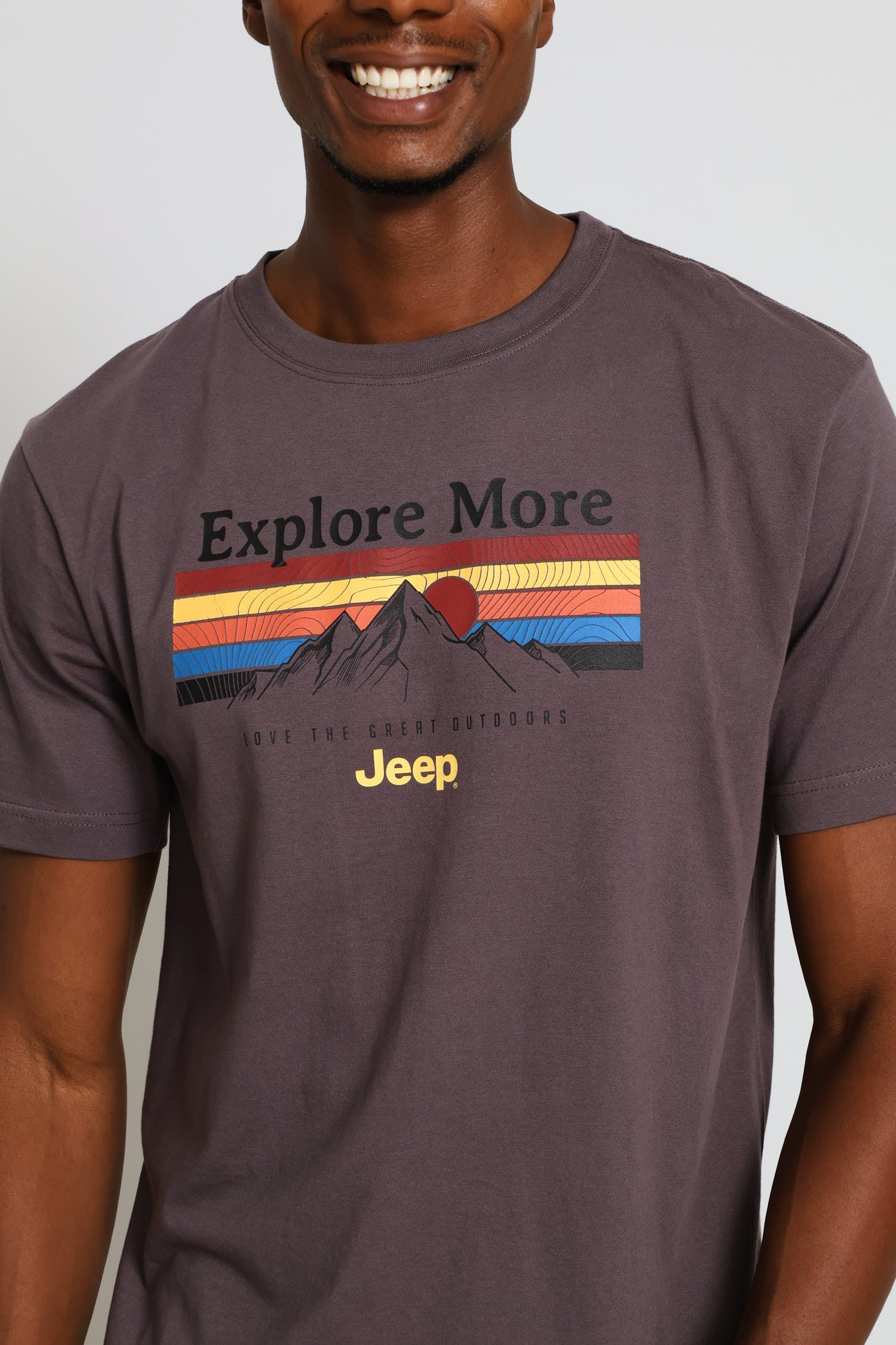 Fashion Graphic Explore Tee - Charcoal - Image 2