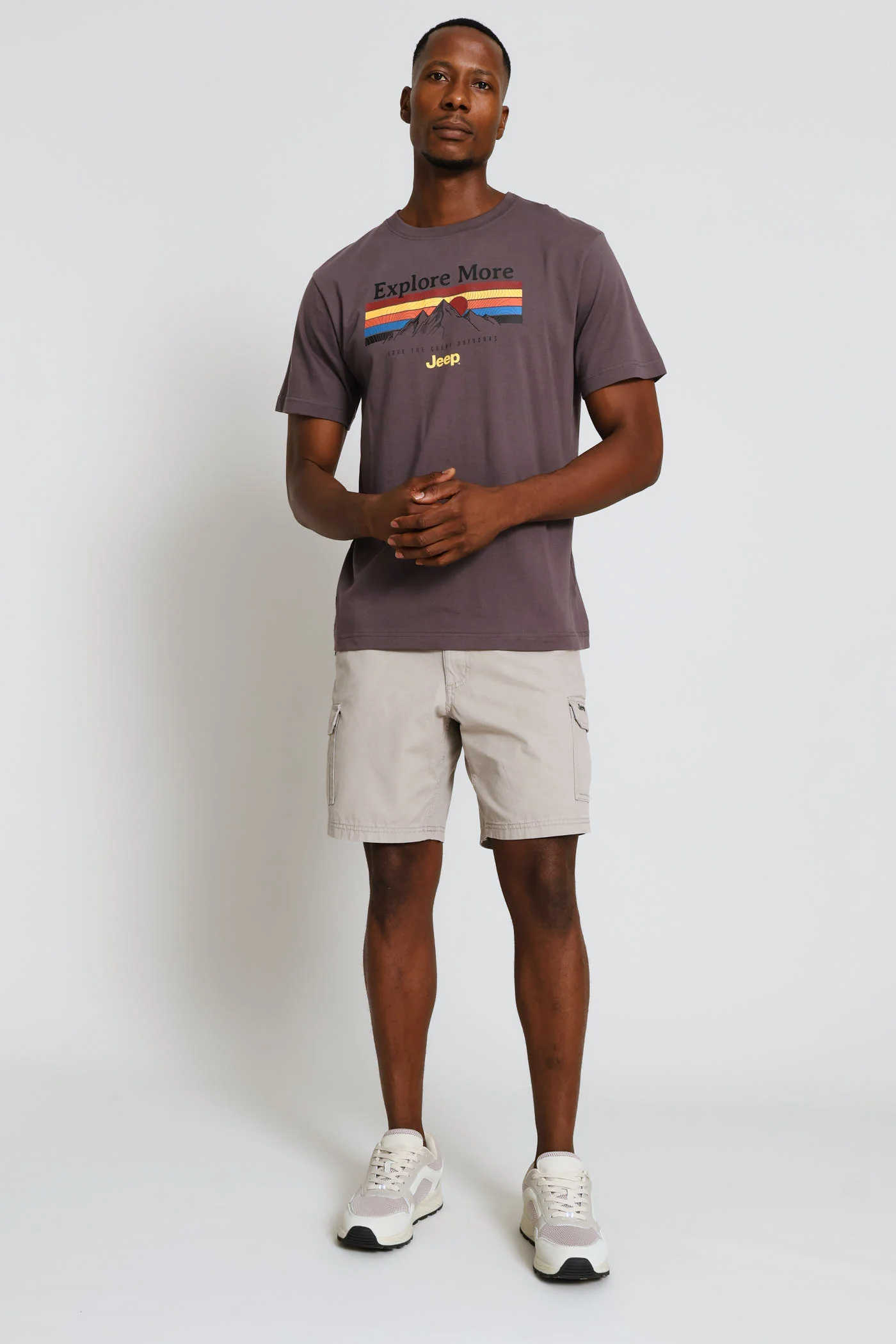 Fashion Graphic Explore Tee - Charcoal - Image 5