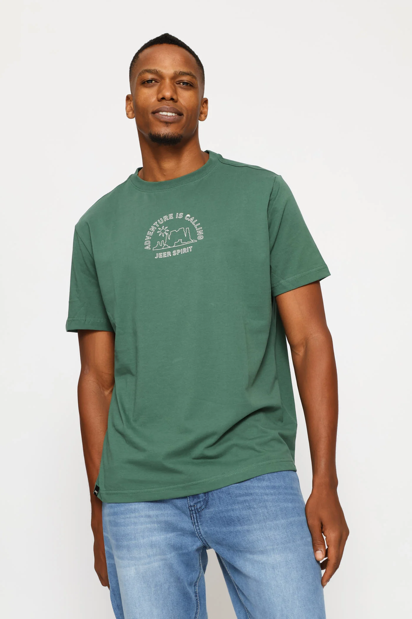 Fashion Graphic Nature Tee - Green - Image 2