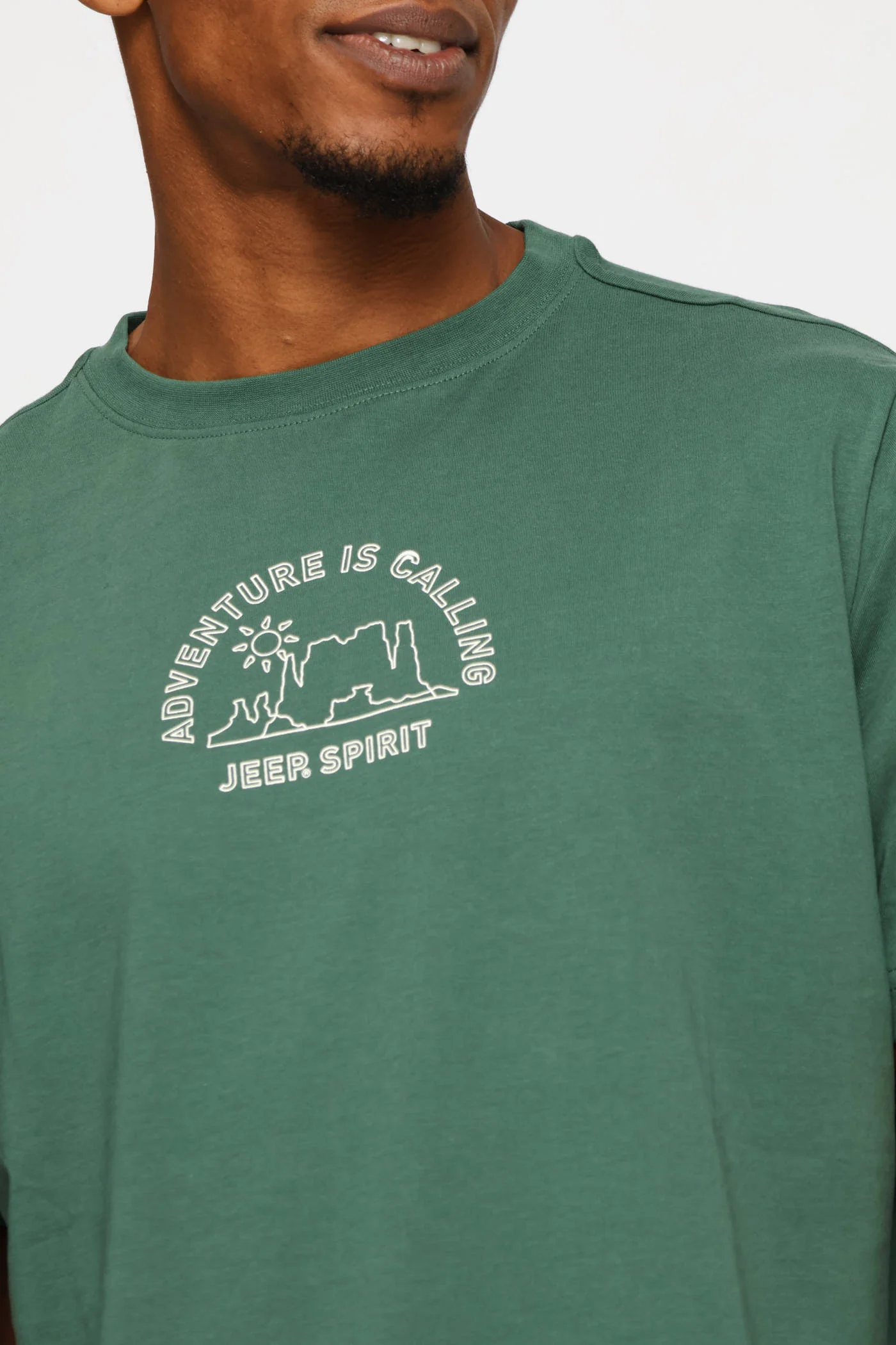 Fashion Graphic Nature Tee - Green - Image 3