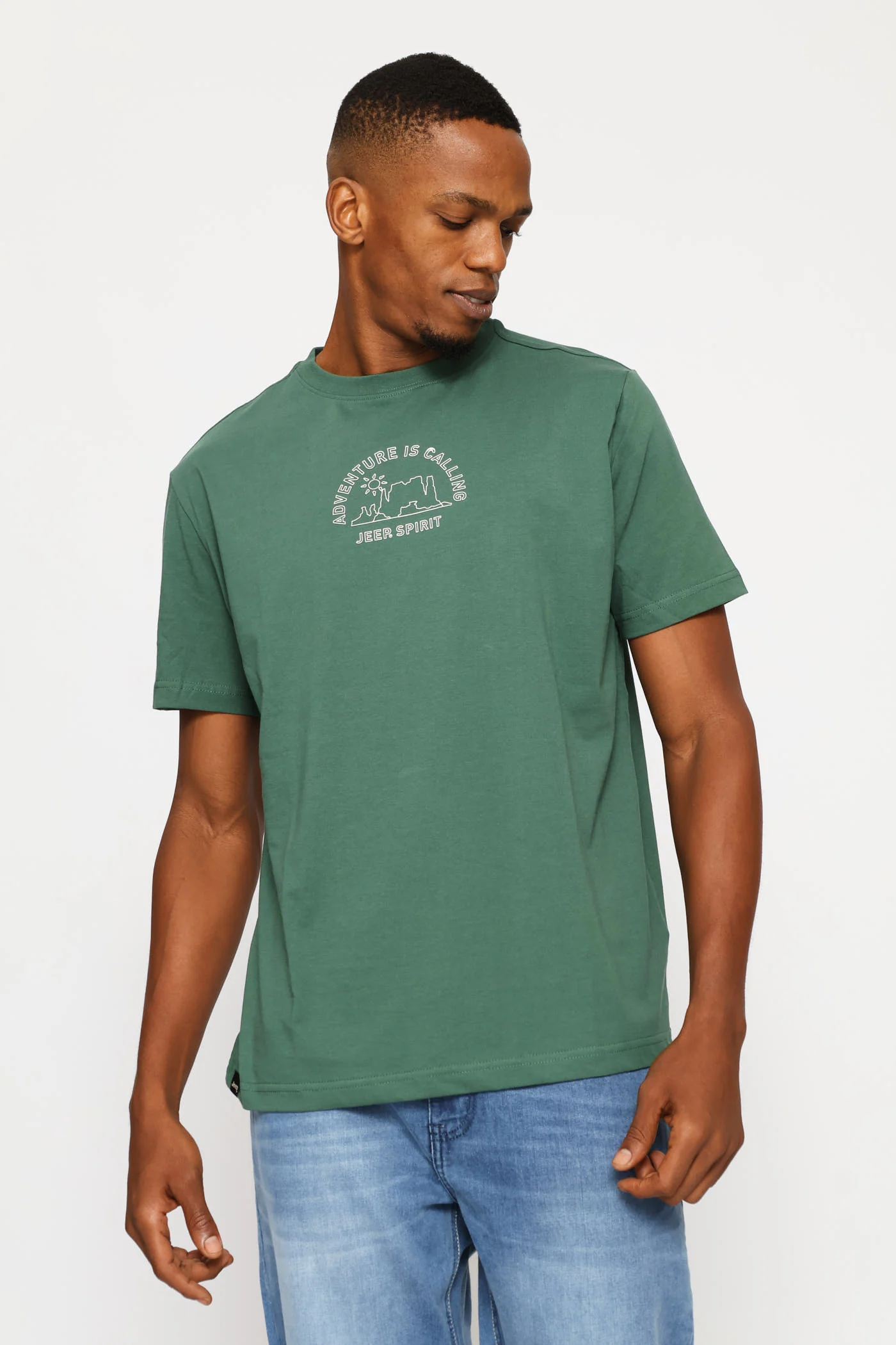Fashion Graphic Nature Tee - Green - Image 4