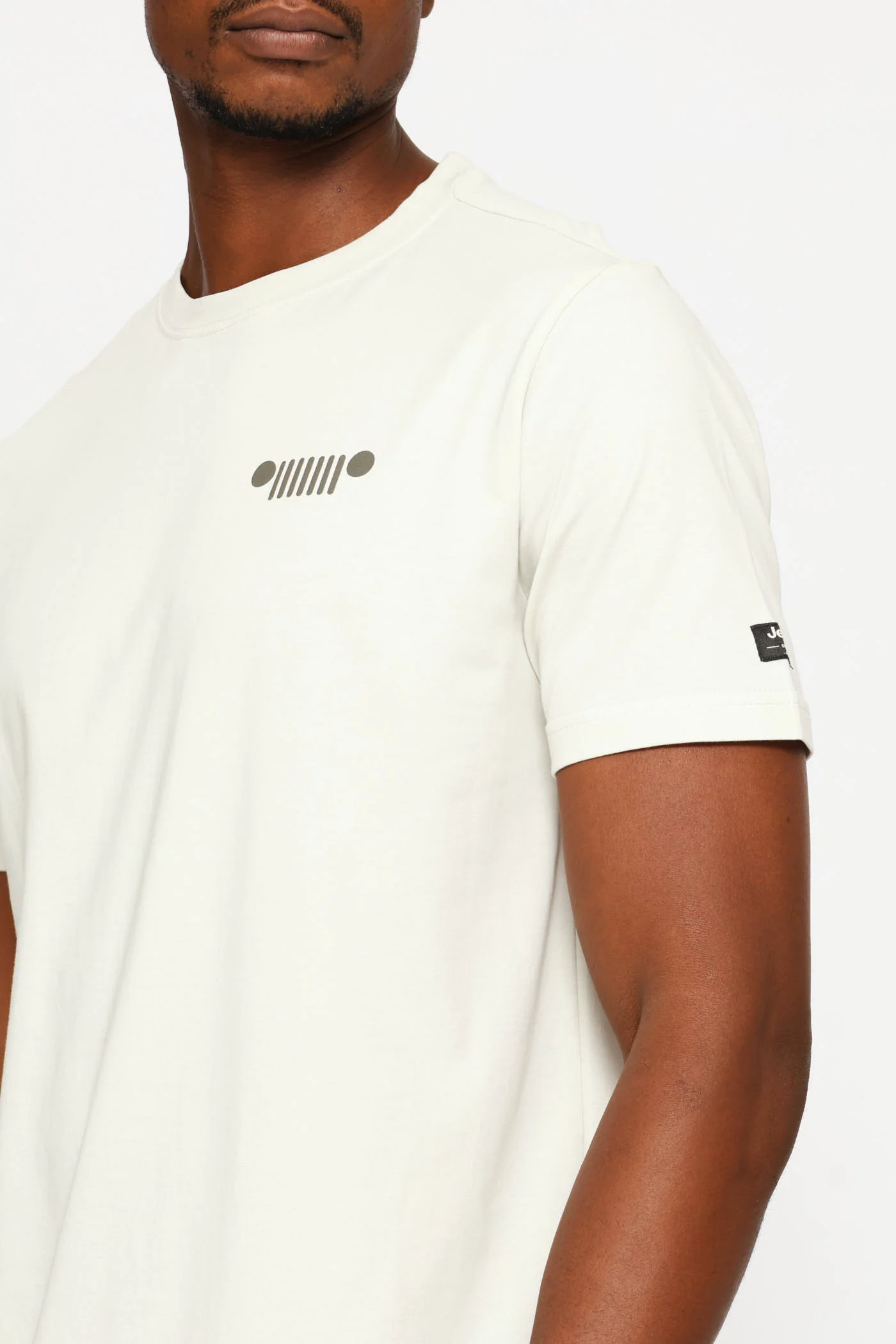 Fashion Graphic Small Grill Tee - Light Grey - Image 2