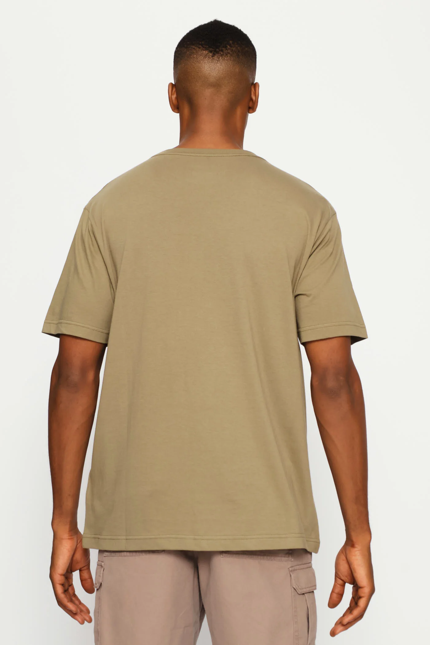 Fashion Graphic Star Tee - Olive - Image 5