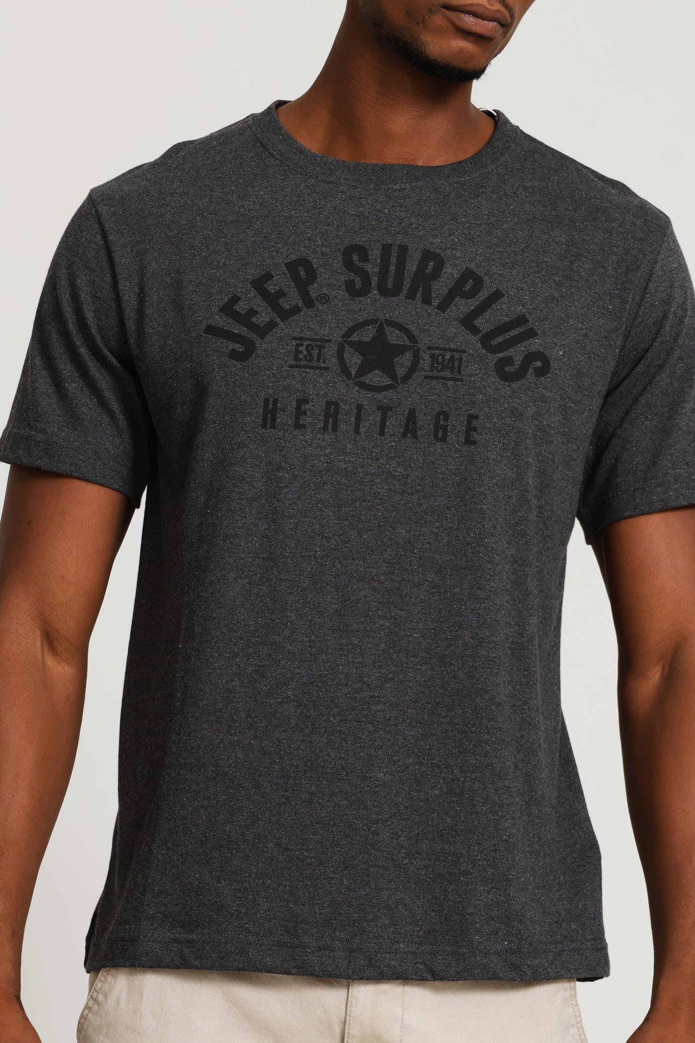 Fashion Graphic Surplus Tee - Charcoal - Image 2