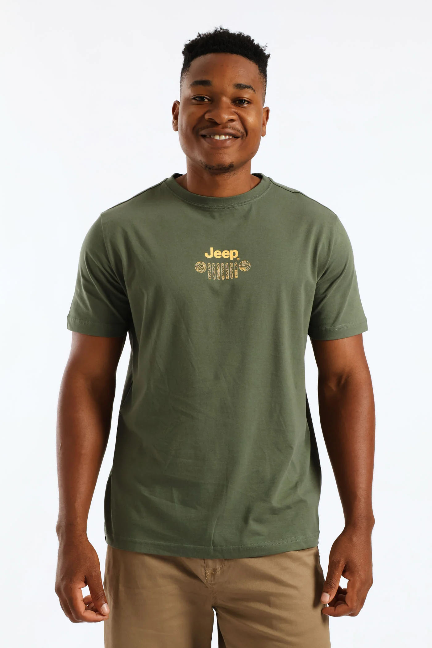 Fashion Graphic Tee - Olive - Image 2