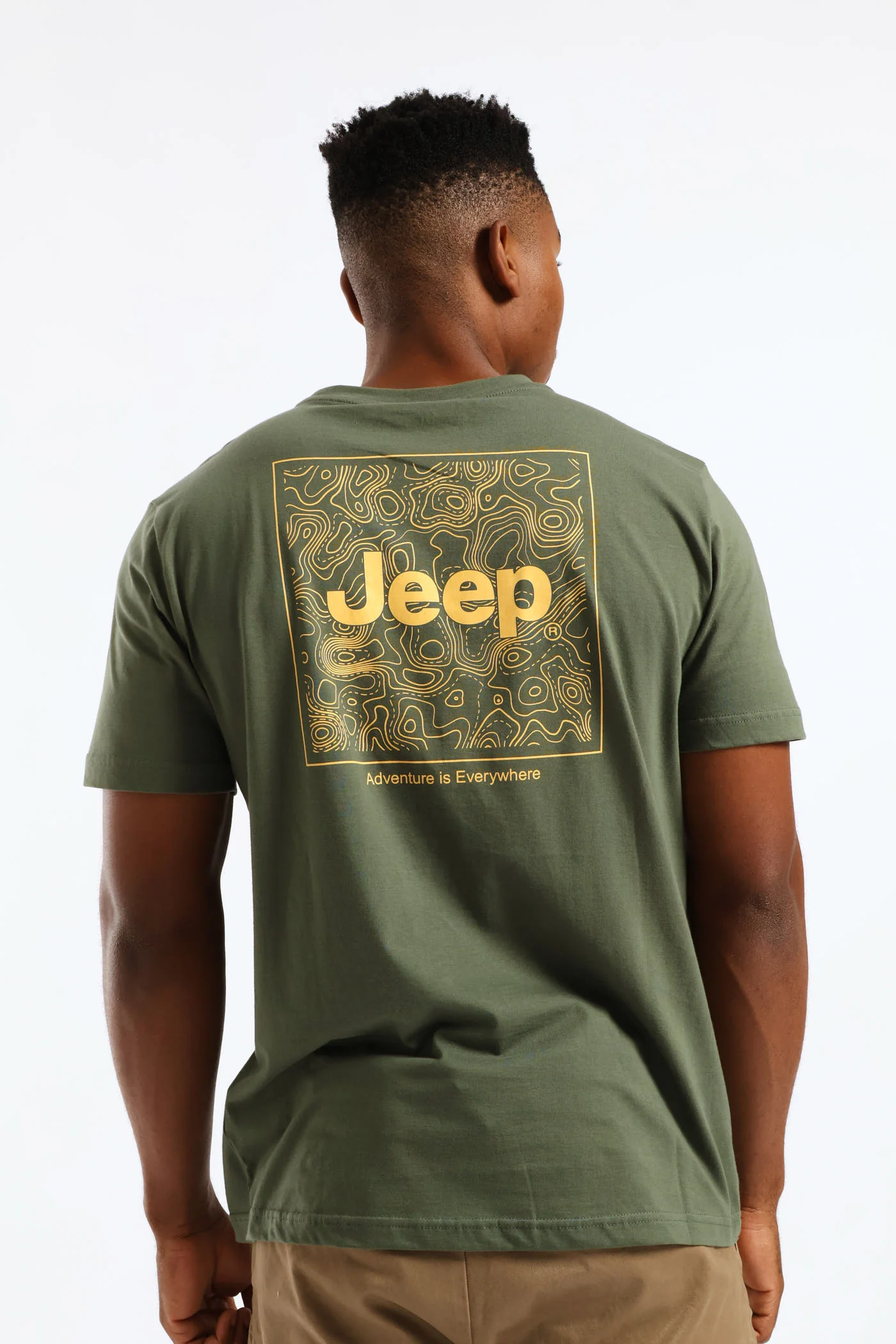 Fashion Graphic Tee - Olive - Image 5