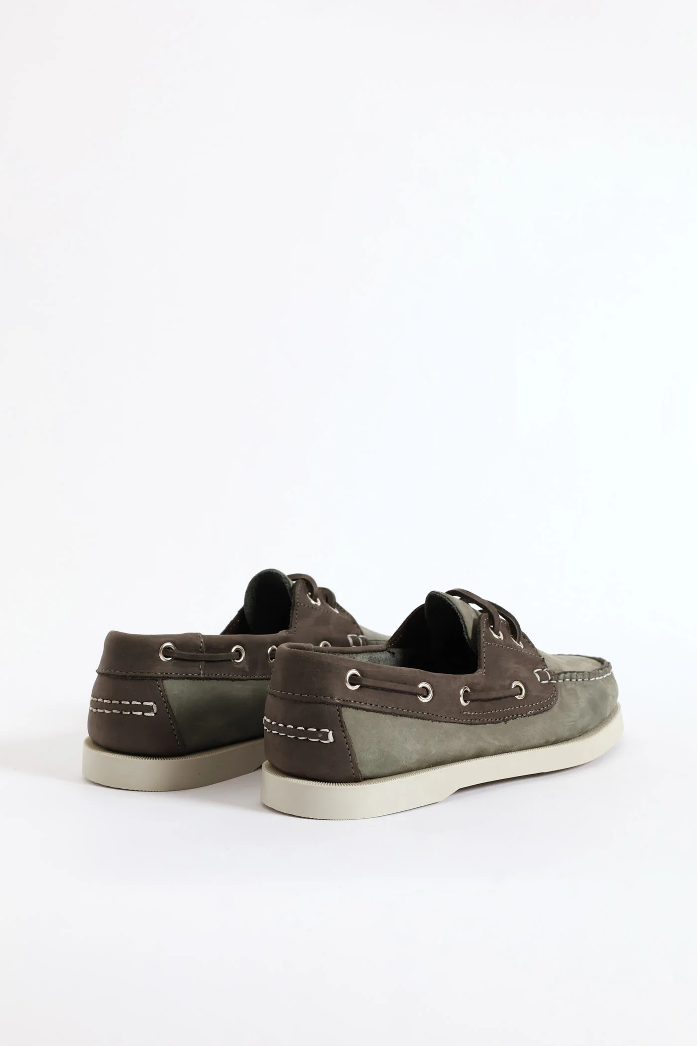 Fashion Lace Up Nubuck Docksider - Grey - Image 6