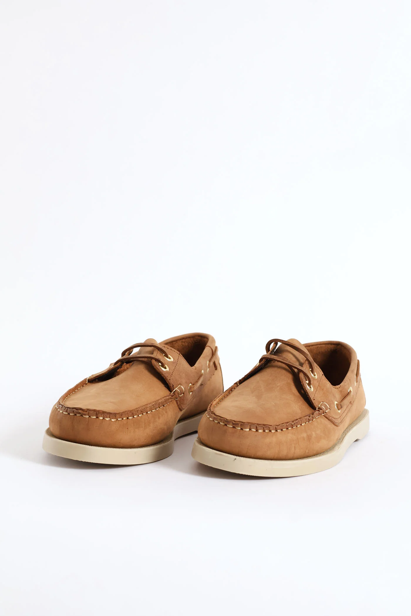 Fashion Lace Up Nubuck Docksider - Tan - Image 3