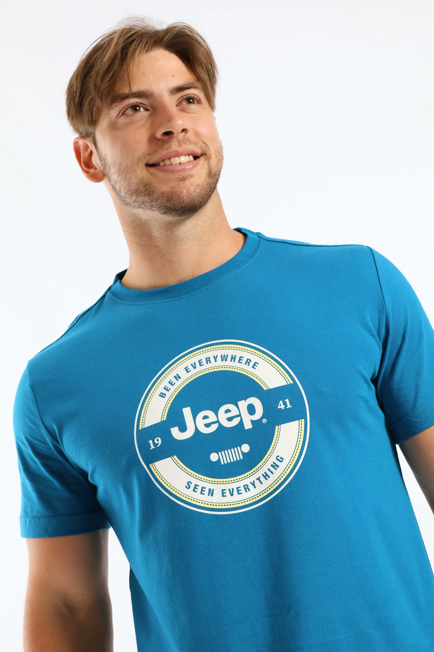 Fashion Logo-Circle Graphic Tee - Blue - Image 4