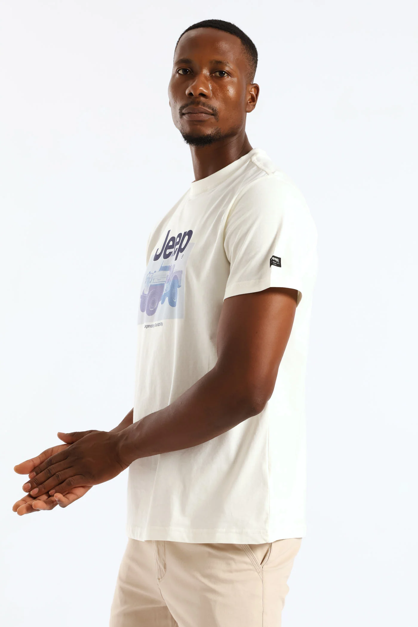 Fashion Graphic Tee - White - Image 4