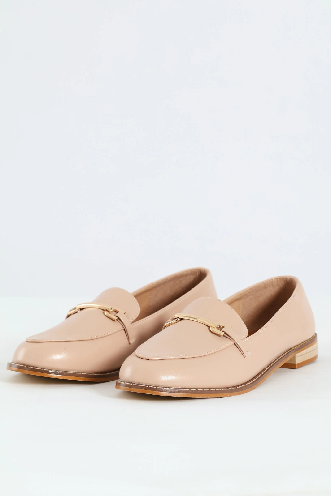 Fashion Metal Bar Loafer - Blush - Image 3