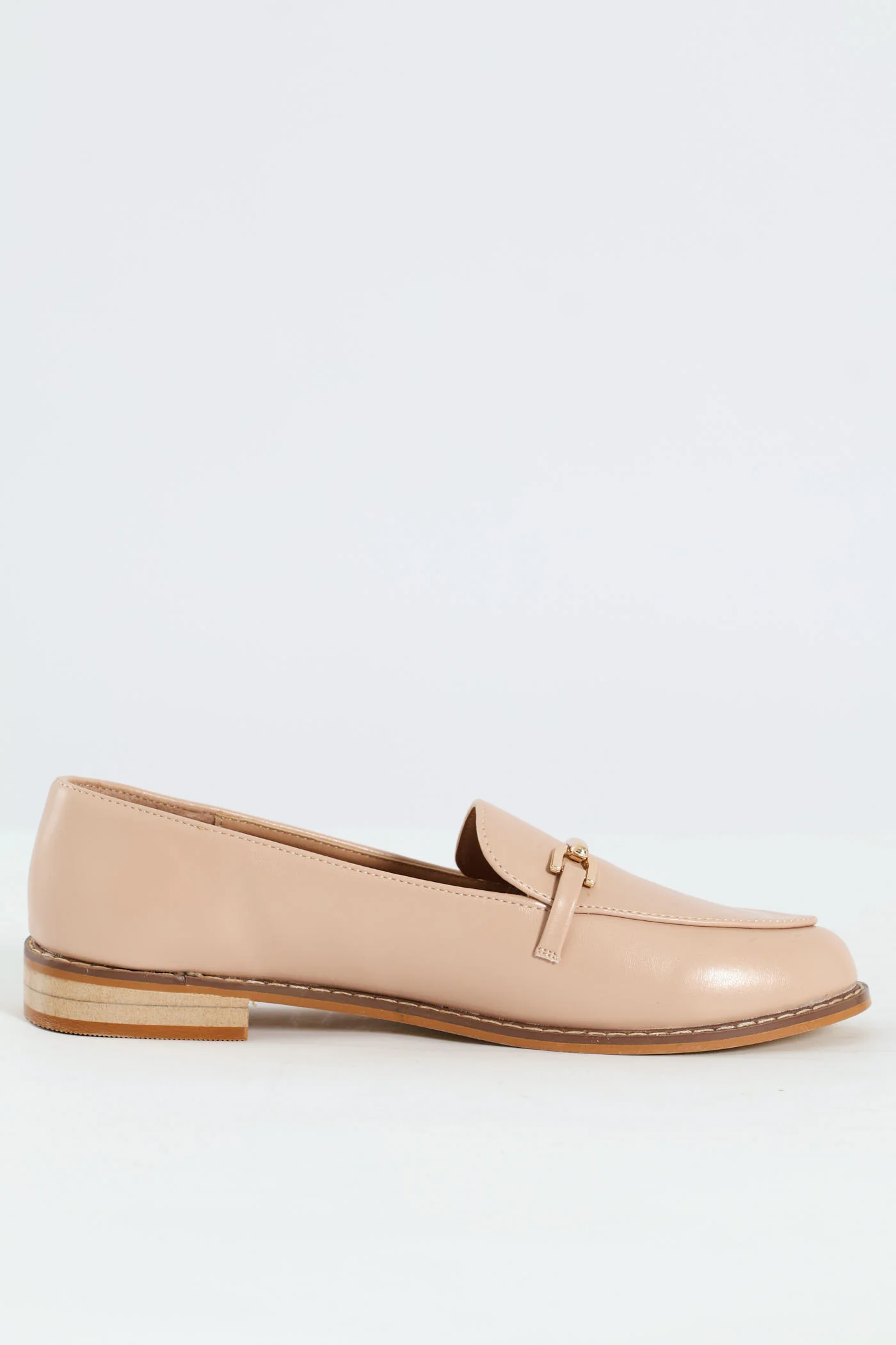 Fashion Metal Bar Loafer - Blush - Image 5