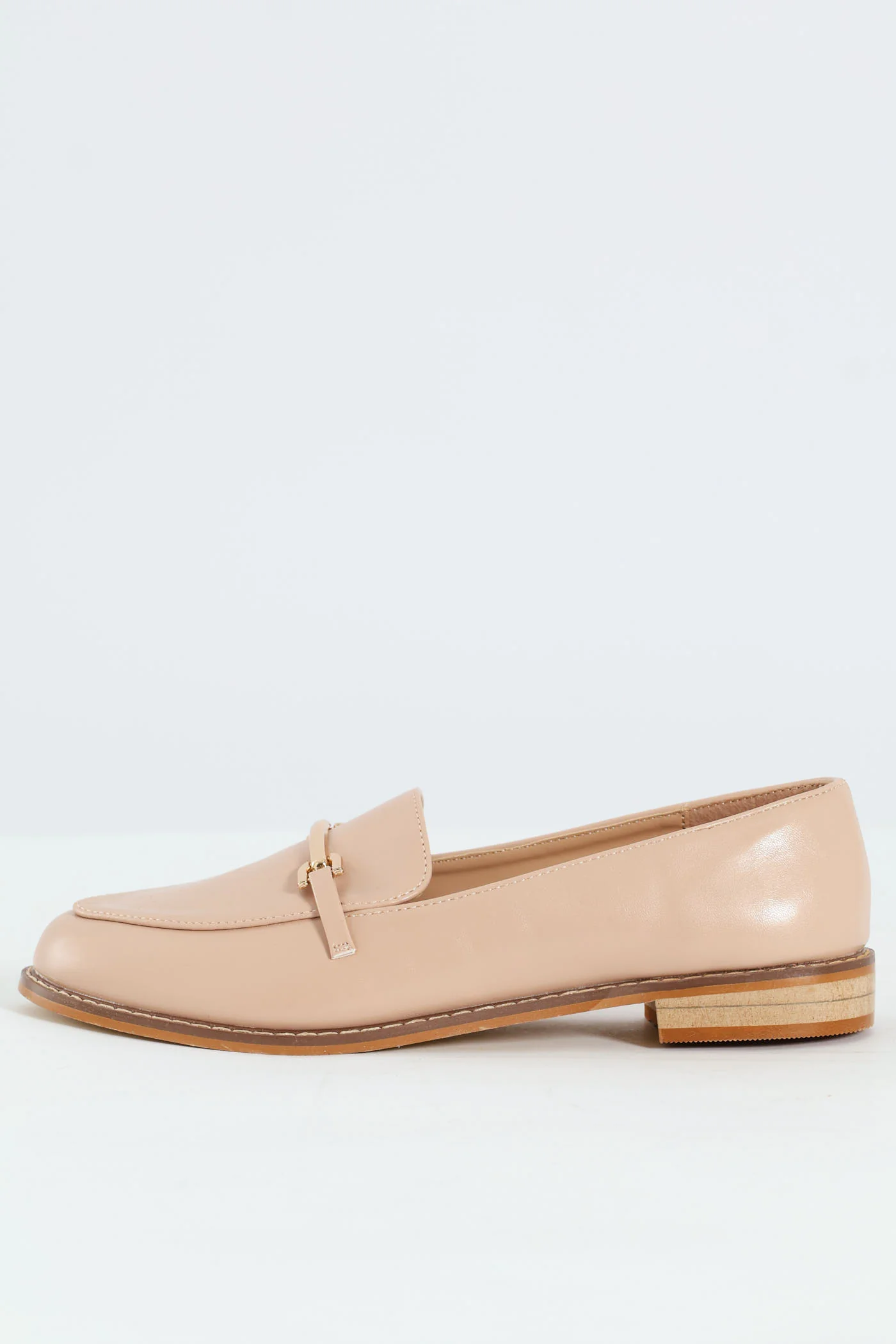Fashion Metal Bar Loafer - Blush - Image 6