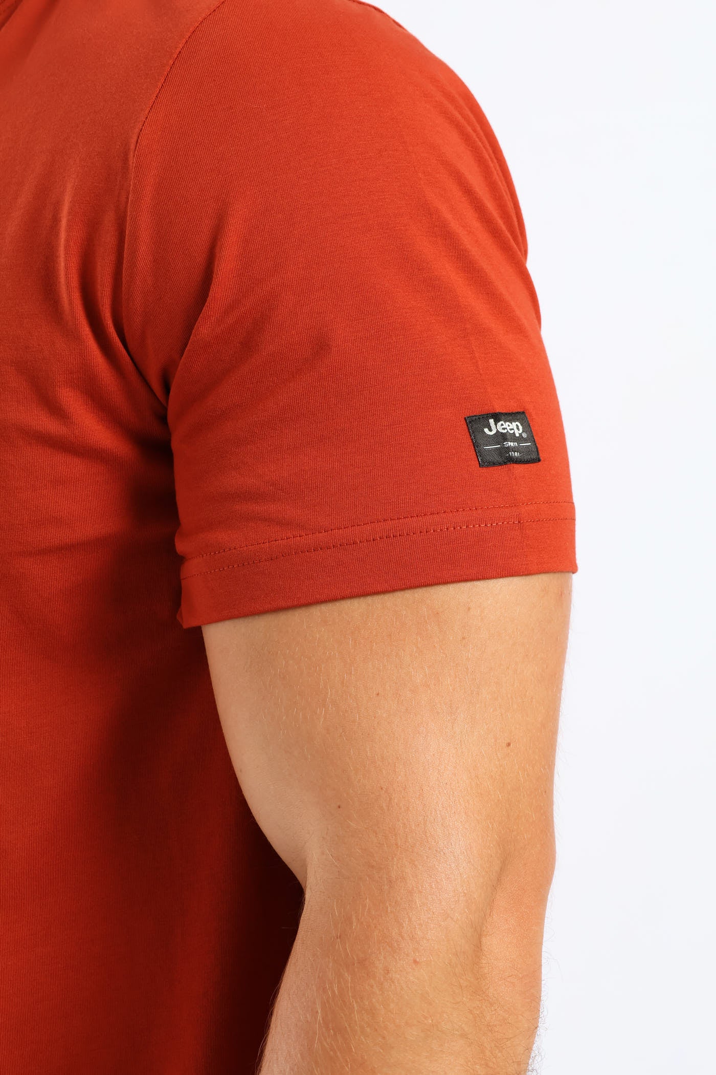 Fashion Rectangle Graphic Tee - Rust - Image 3