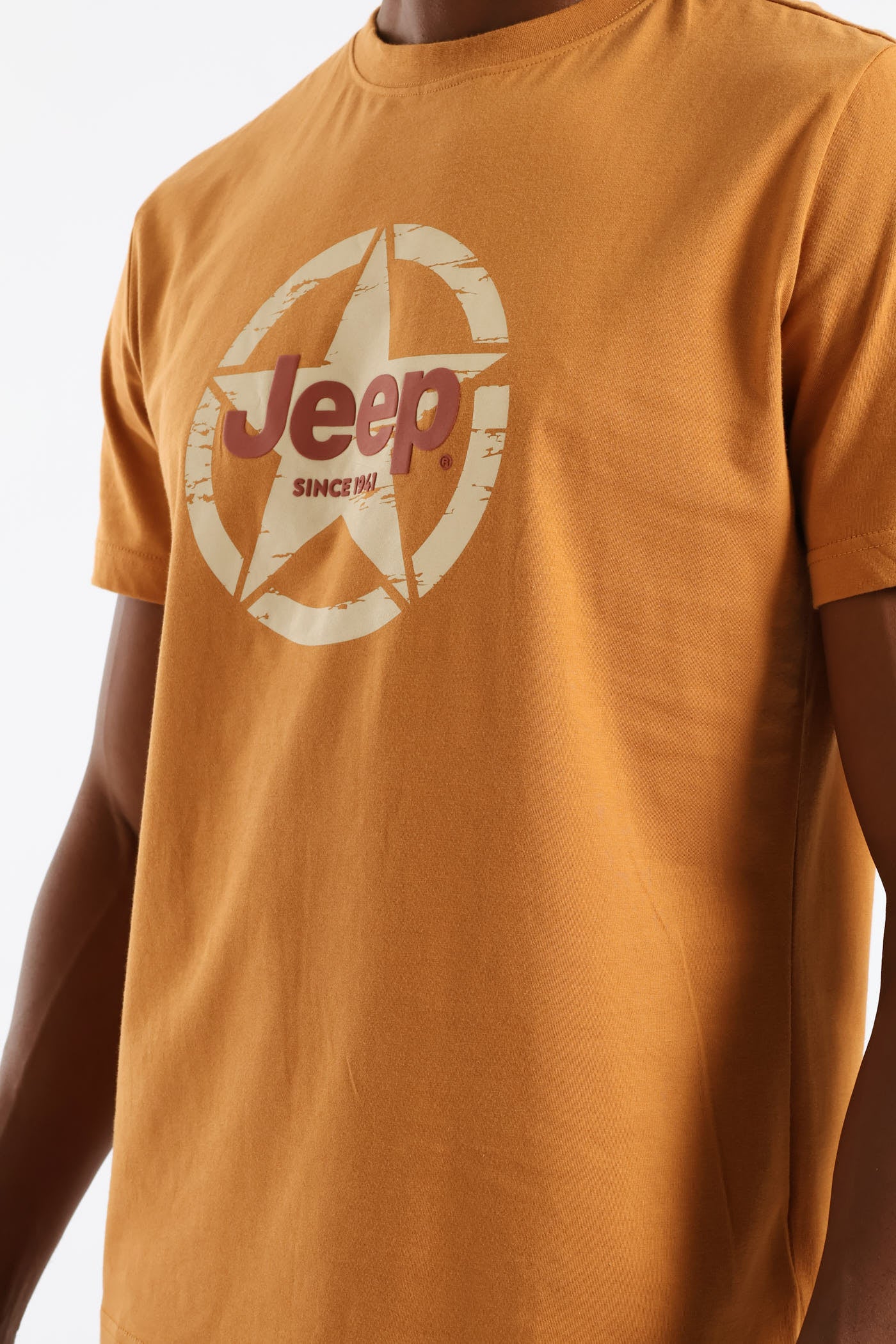 Fashion Star-Circle Graphic Tee - Caramel - Image 2