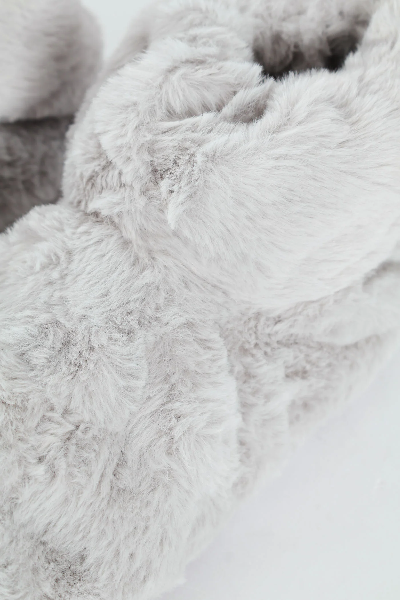 Faux Fur Sock Bootie - Grey - Image 2