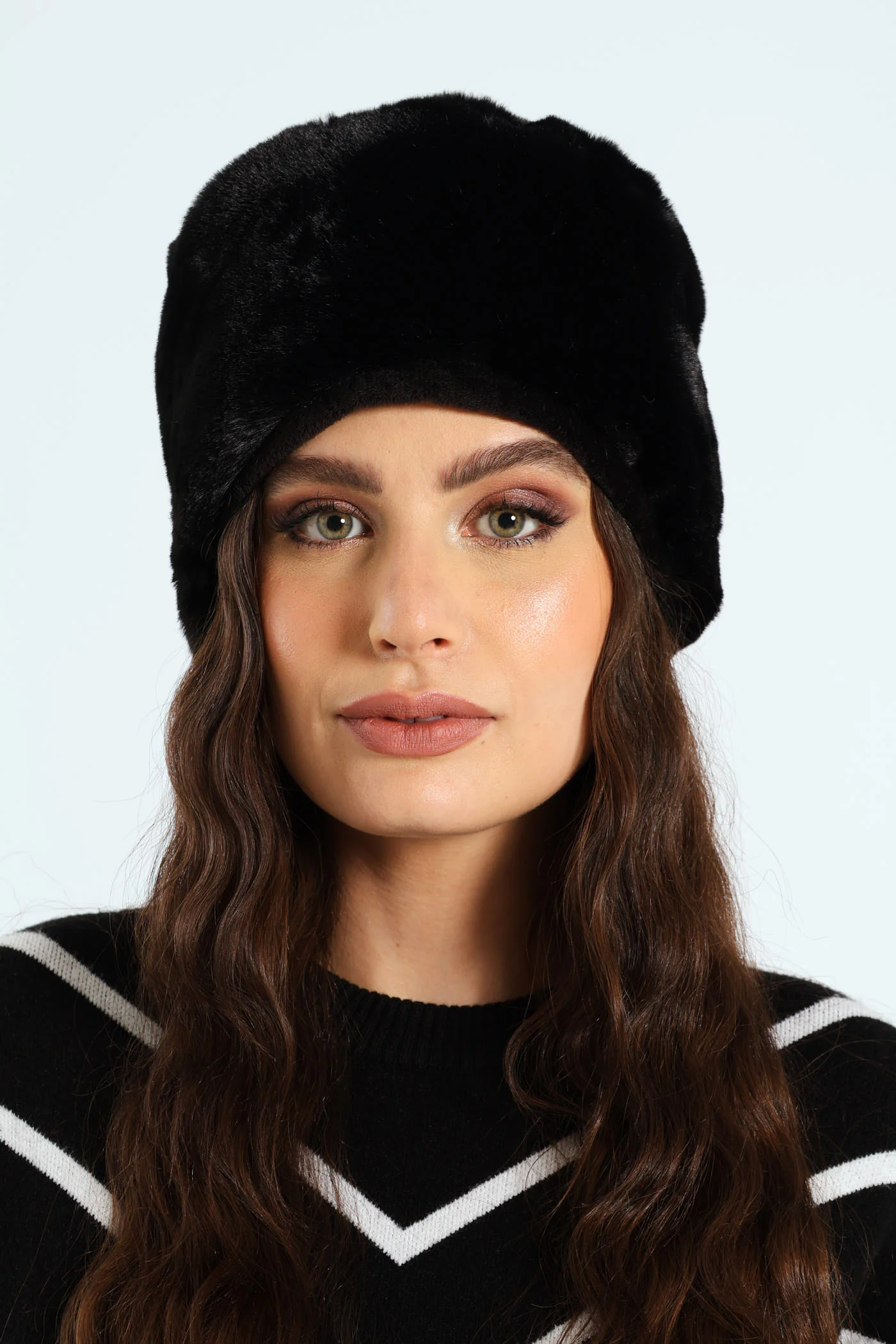 Faux Fur Cossack Hat - Black - Image 3