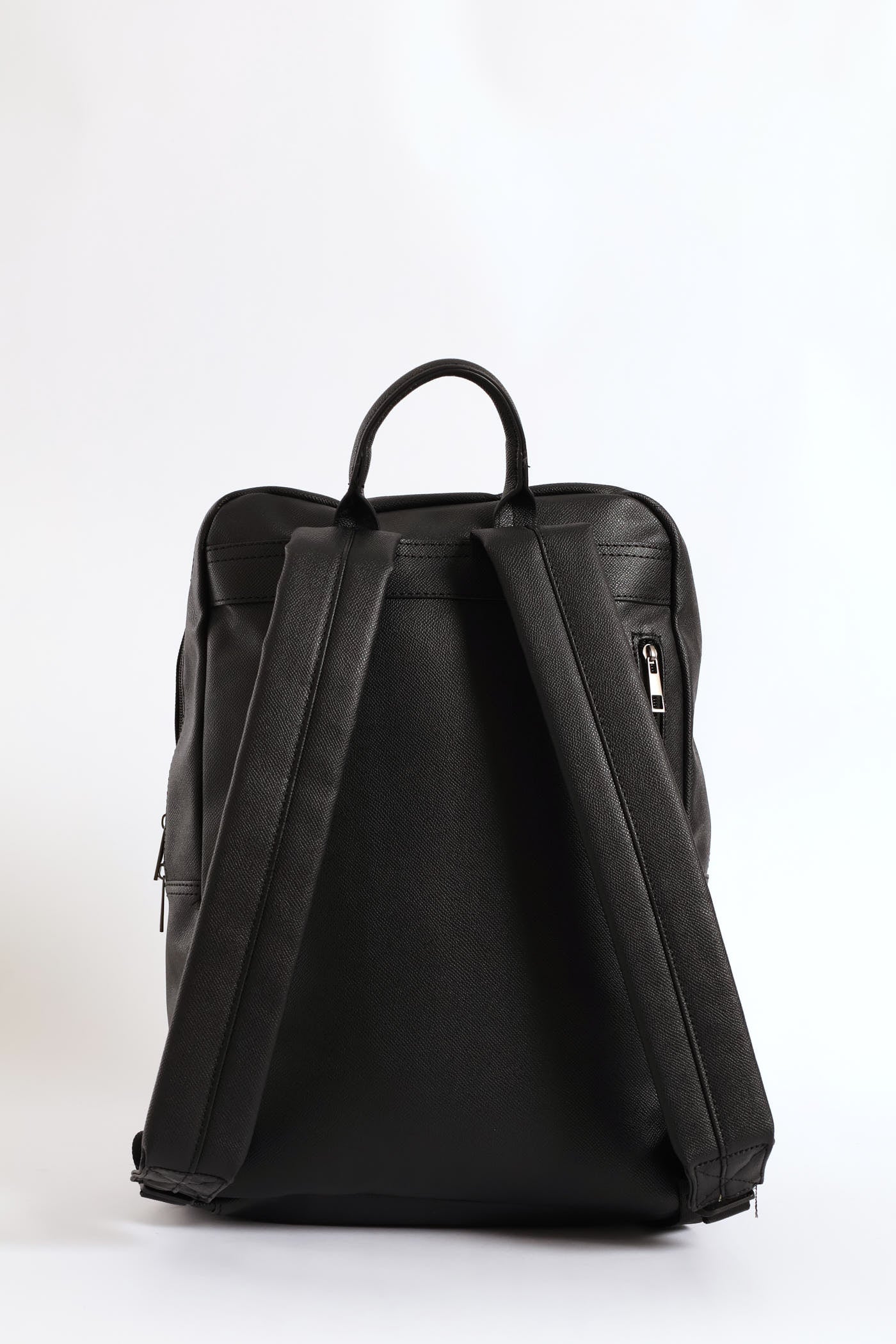 Faux Leather Backpack - Brown - Image 3