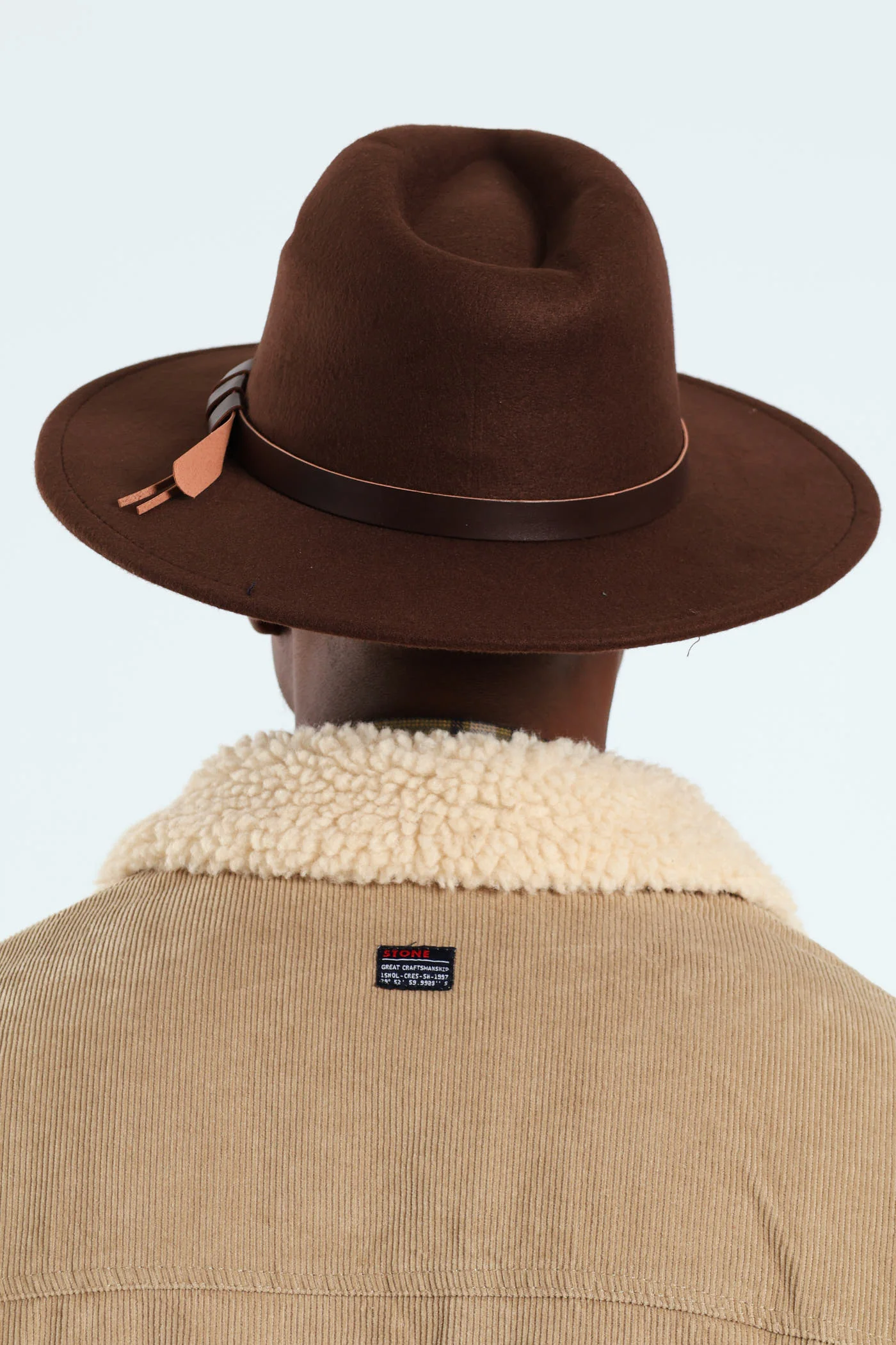 Felt Hat - Dark Brown - Image 2