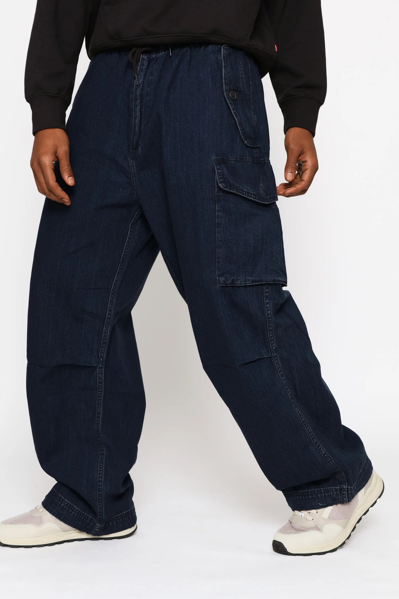 Field Smudge Baggy Cargo Pant - Indigo - Image 2