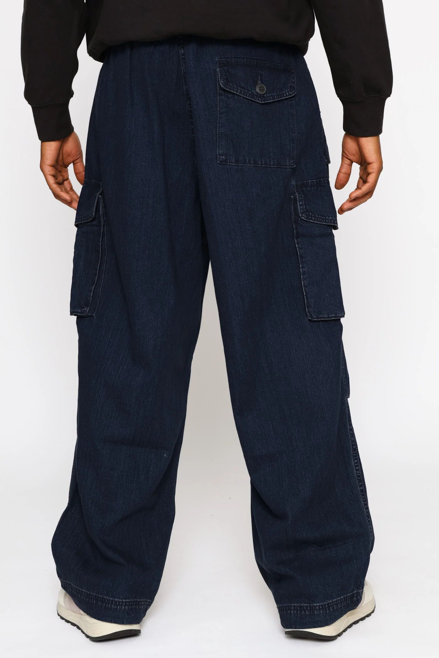 Field Smudge Baggy Cargo Pant - Indigo - Image 4