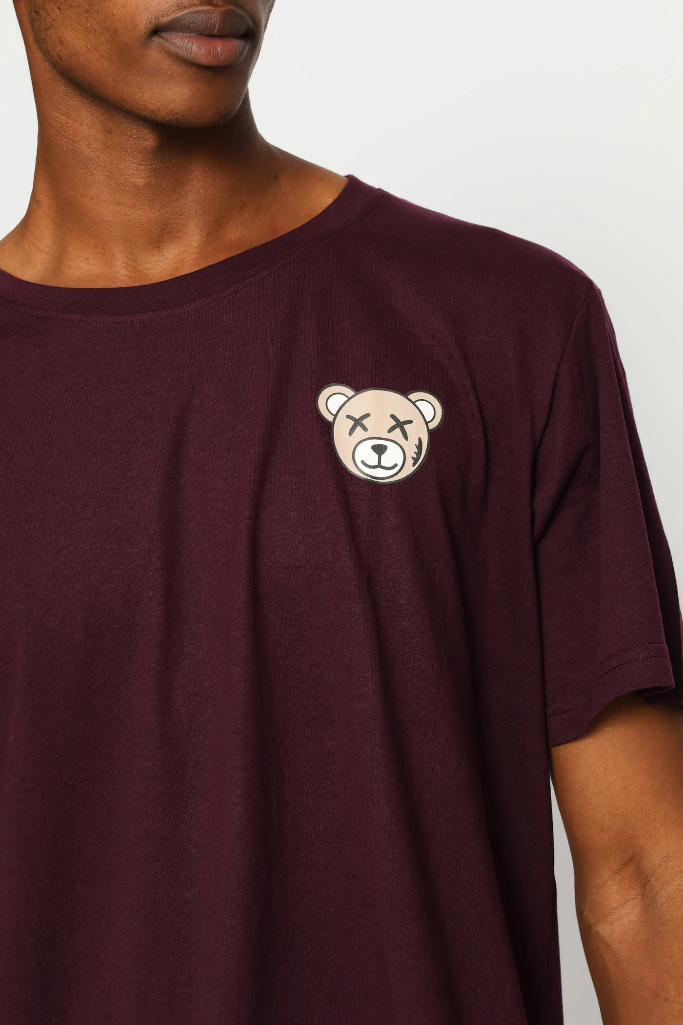 Fig Small Teddy Basic Print Tee - Dark Purple - Image 2