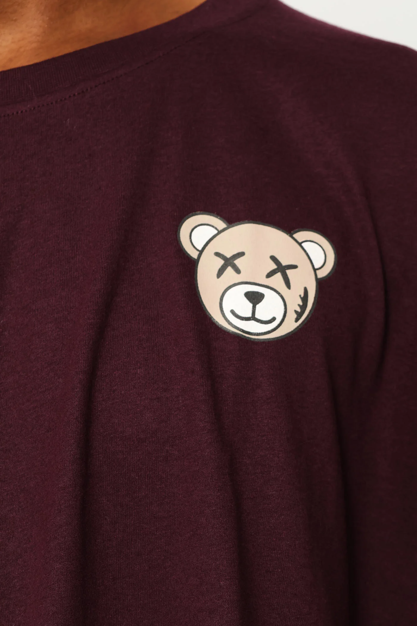 Fig Small Teddy Basic Print Tee - Dark Purple - Image 3