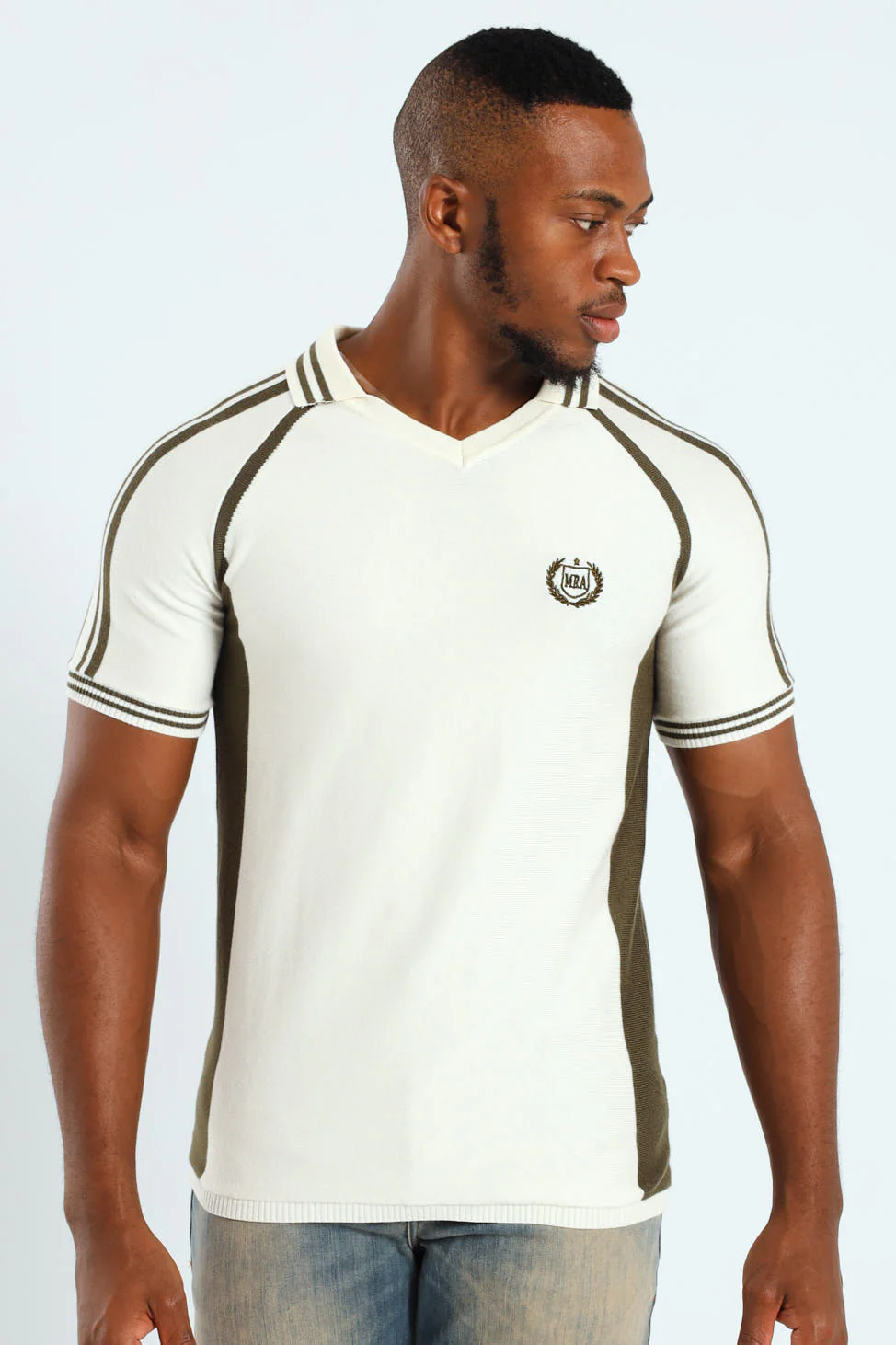 Fine Knit Sport Golfer - Ecru - Image 3