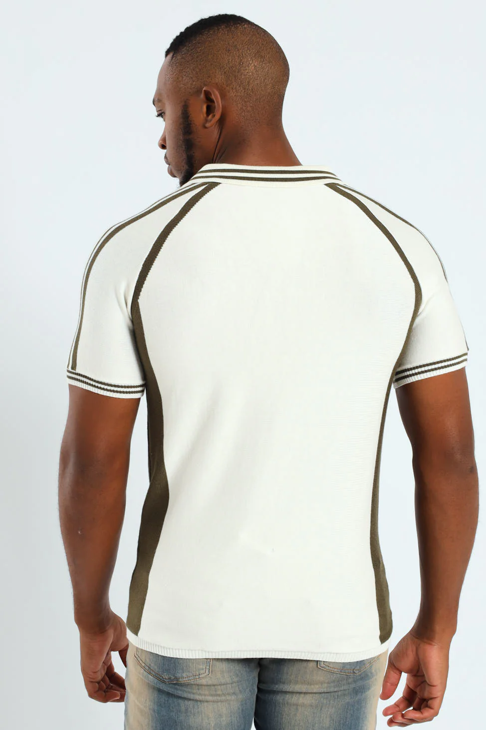 Fine Knit Sport Golfer - Ecru - Image 5