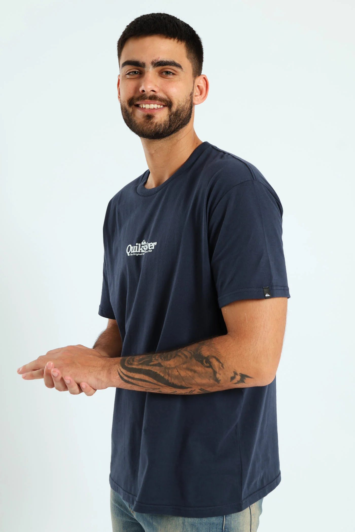 Fineline Tee - Navy - Image 4