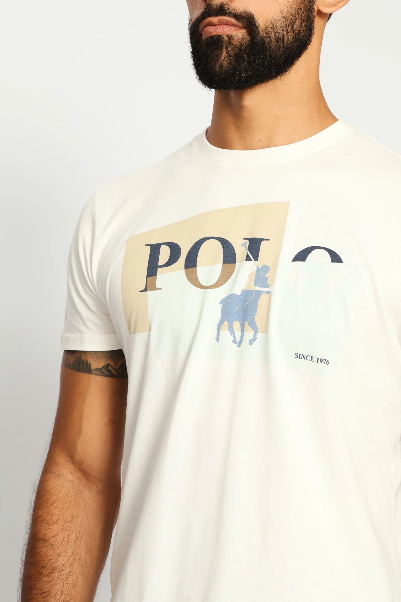 Fitz Graphic Logo Tee - Off White - Image 2