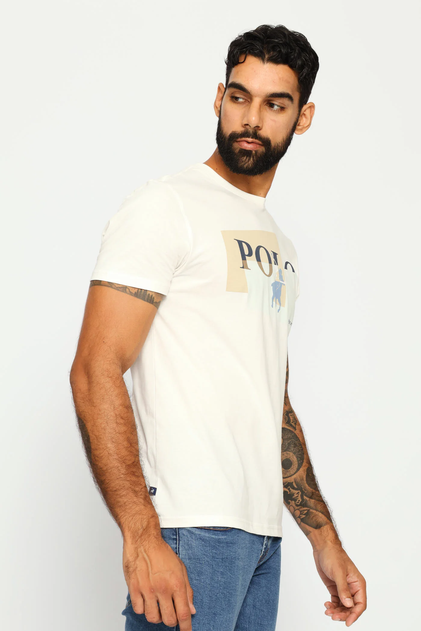 Fitz Graphic Logo Tee - Off White - Image 3